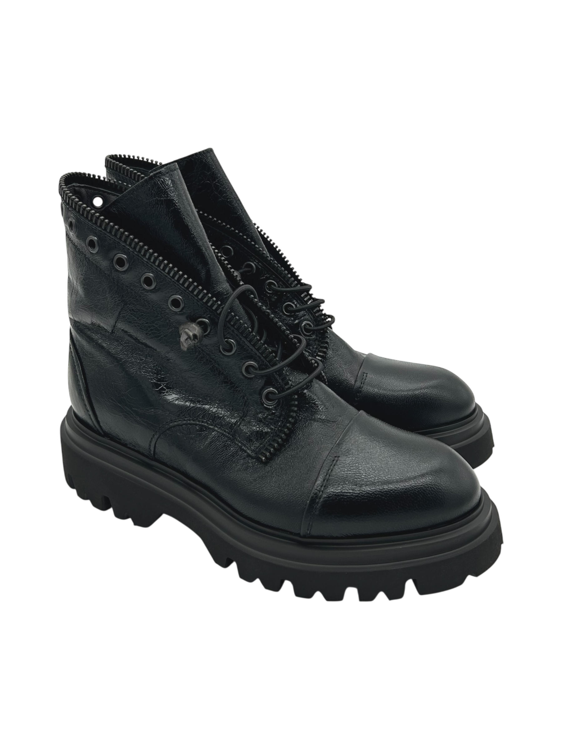 Anfibio pelle donna FRU.IT Black  - 9292 -