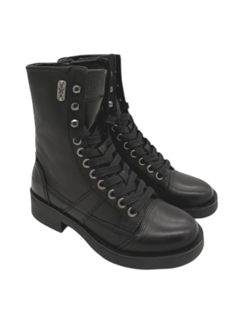 Anfibio pelle donna Oxs Nero -Frank 0021-