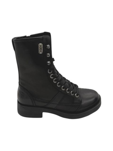 Anfibio pelle donna Oxs Nero -Frank 0021-