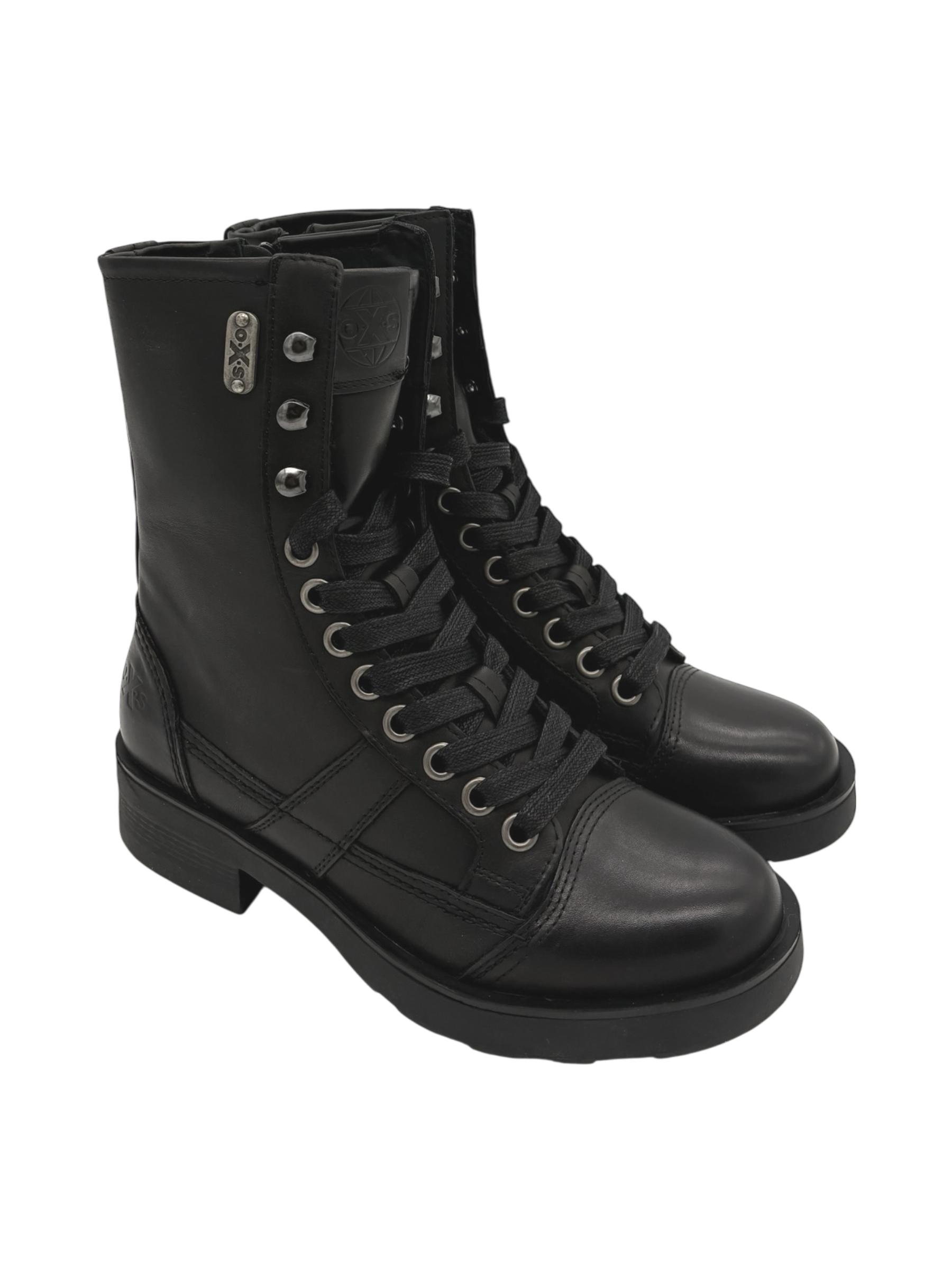 Anfibio pelle donna Oxs Nero -Frank 0021-