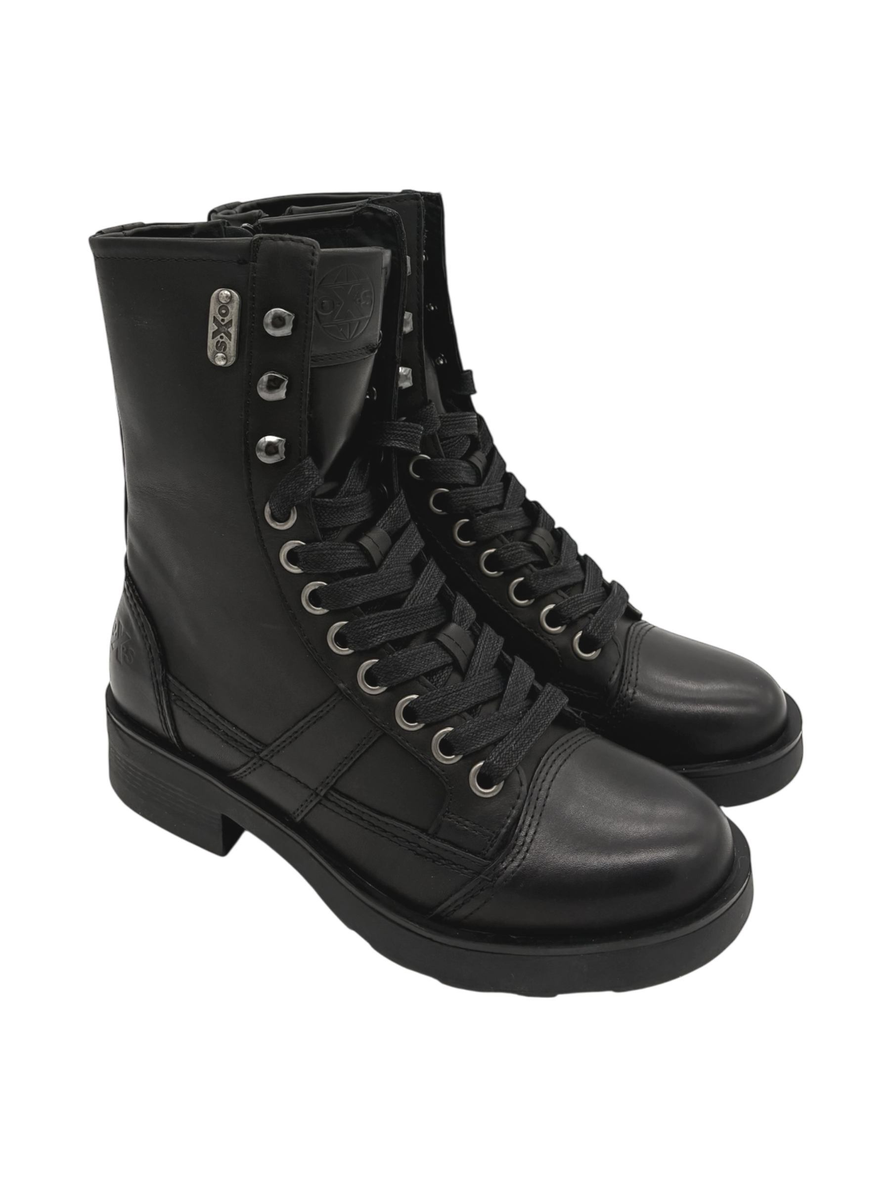 Anfibio pelle donna Oxs Nero -Frank 0021-