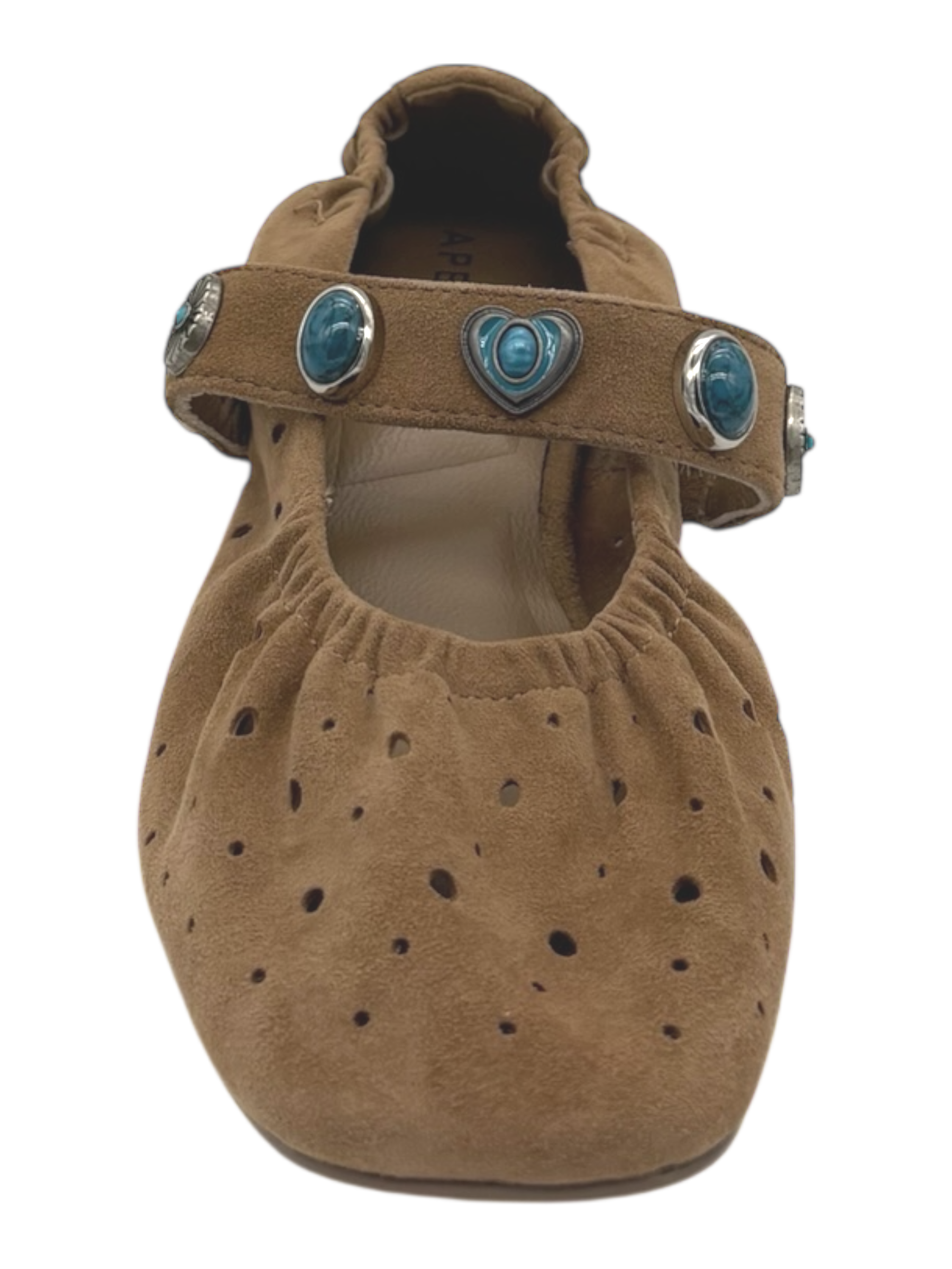 Ballerina camoscio donna Apepazza Cognac - Dafne 03-