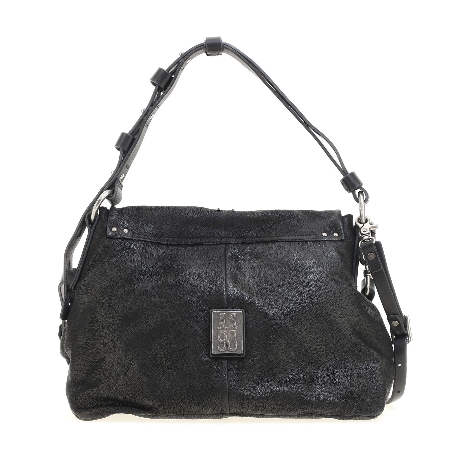 Borsa in pelle donna AS98 200704 Black