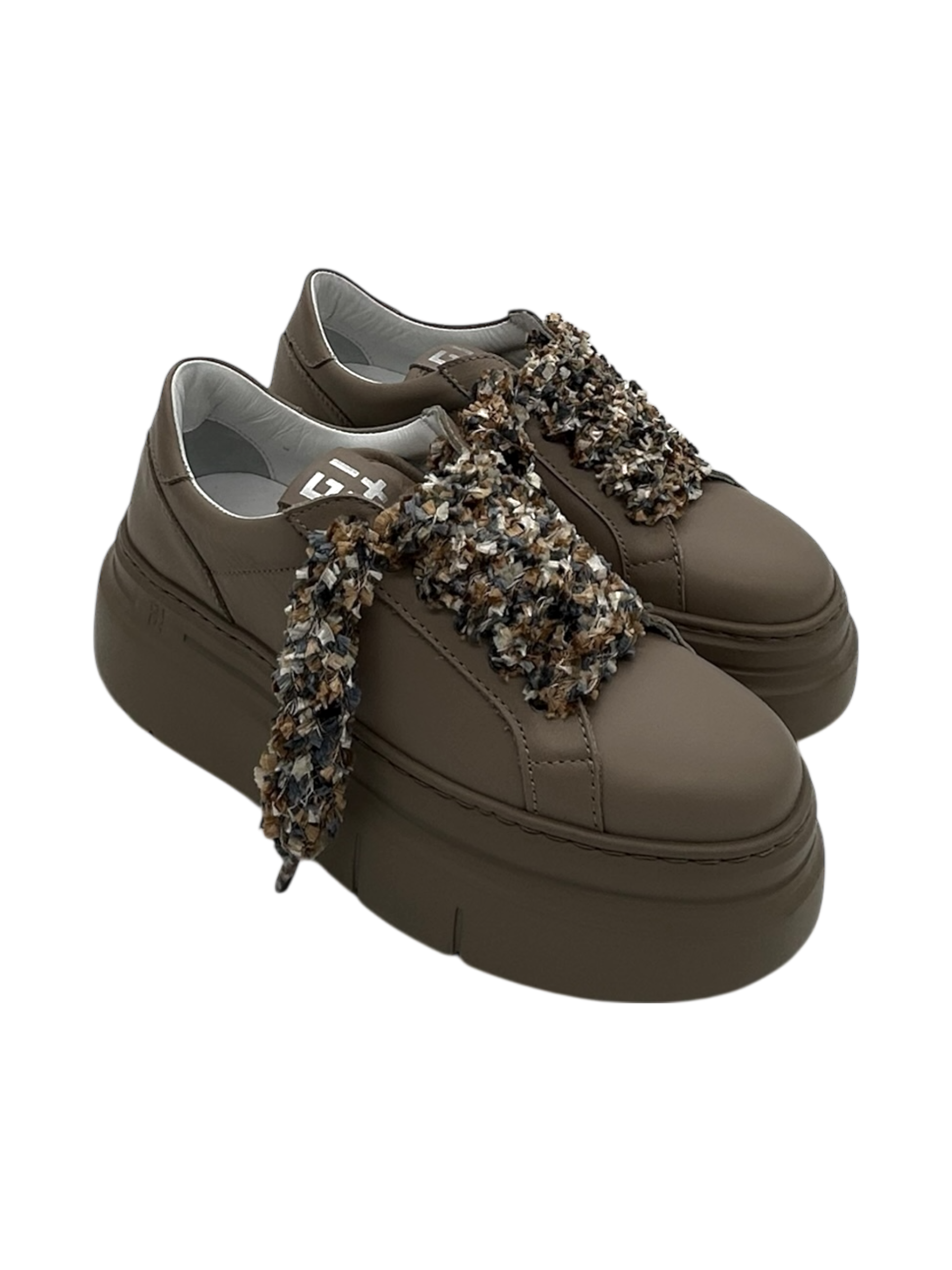 Sneakers pelle donna GIO+ Combi Tortora - Aria 50  -