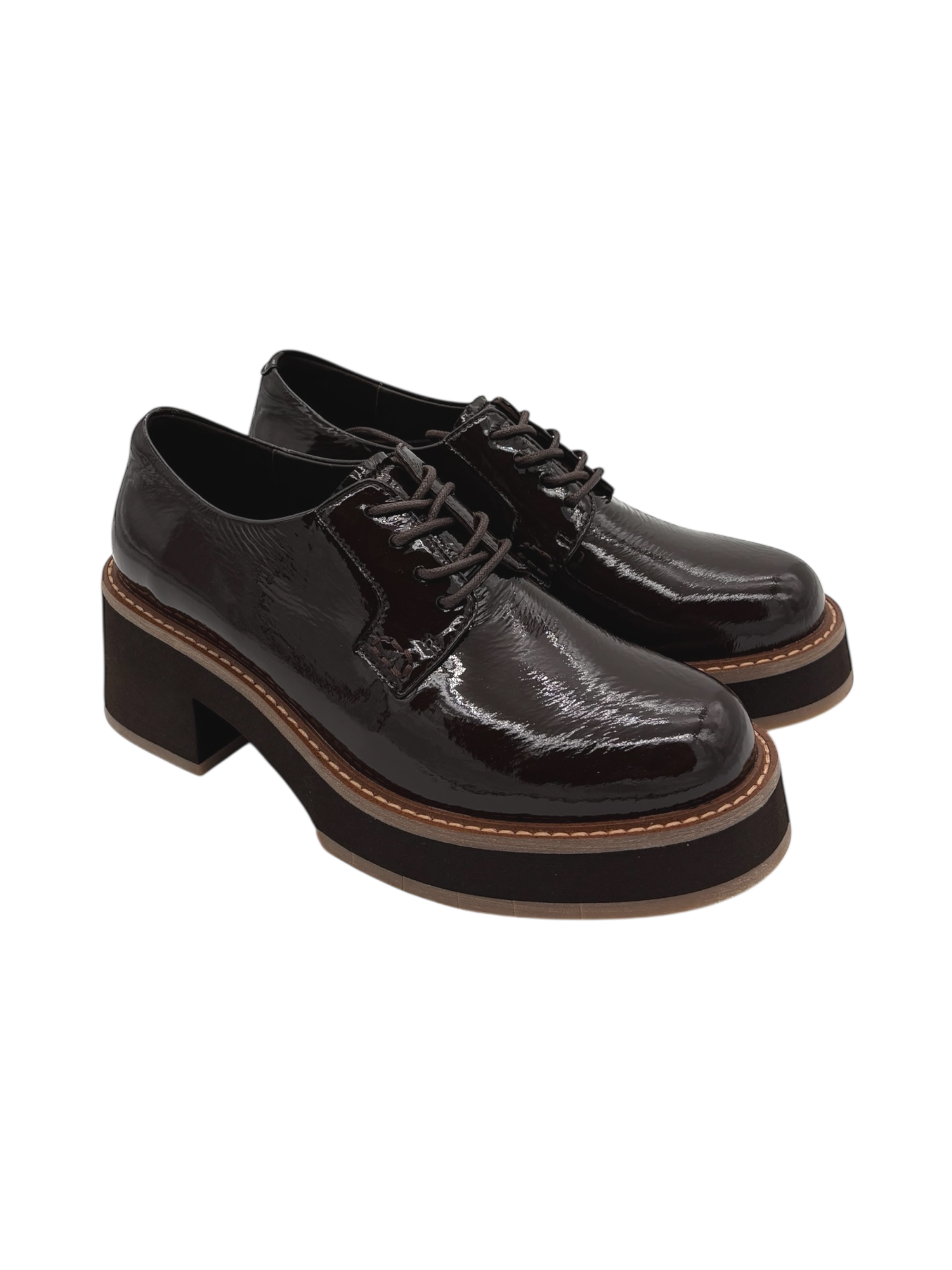 Scarpa pelle donna Miss Olivia Coffee - Paloma D4 -