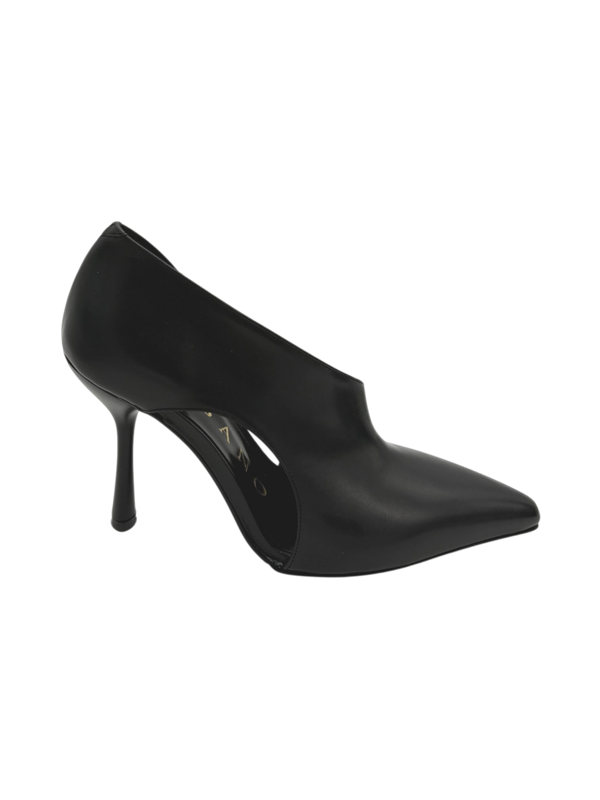 Décolleté Albano 4338 in pelle nera con tacco 9 cm