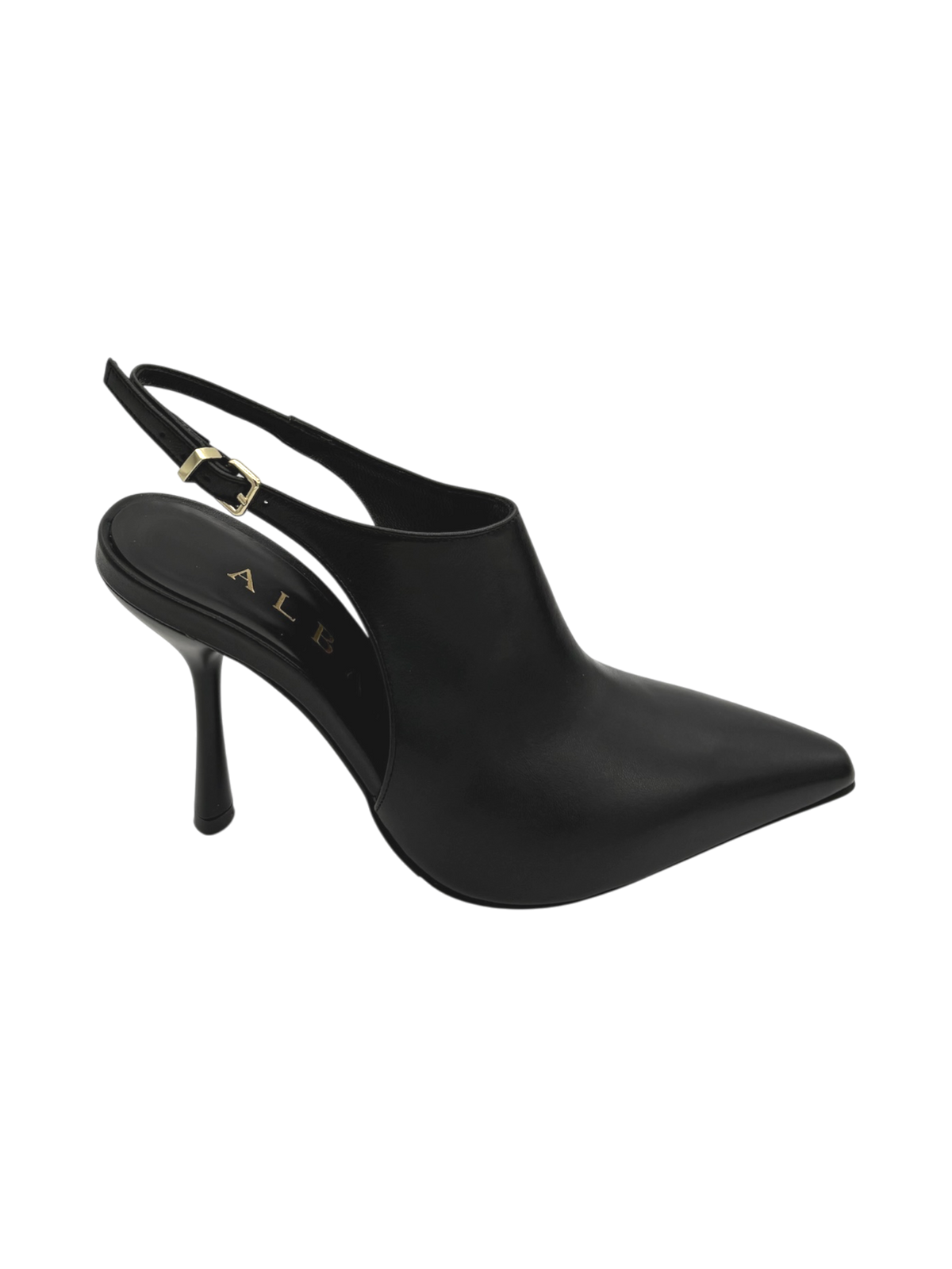 Décolleté Albano 4364 in pelle nera con tacco 9 cm