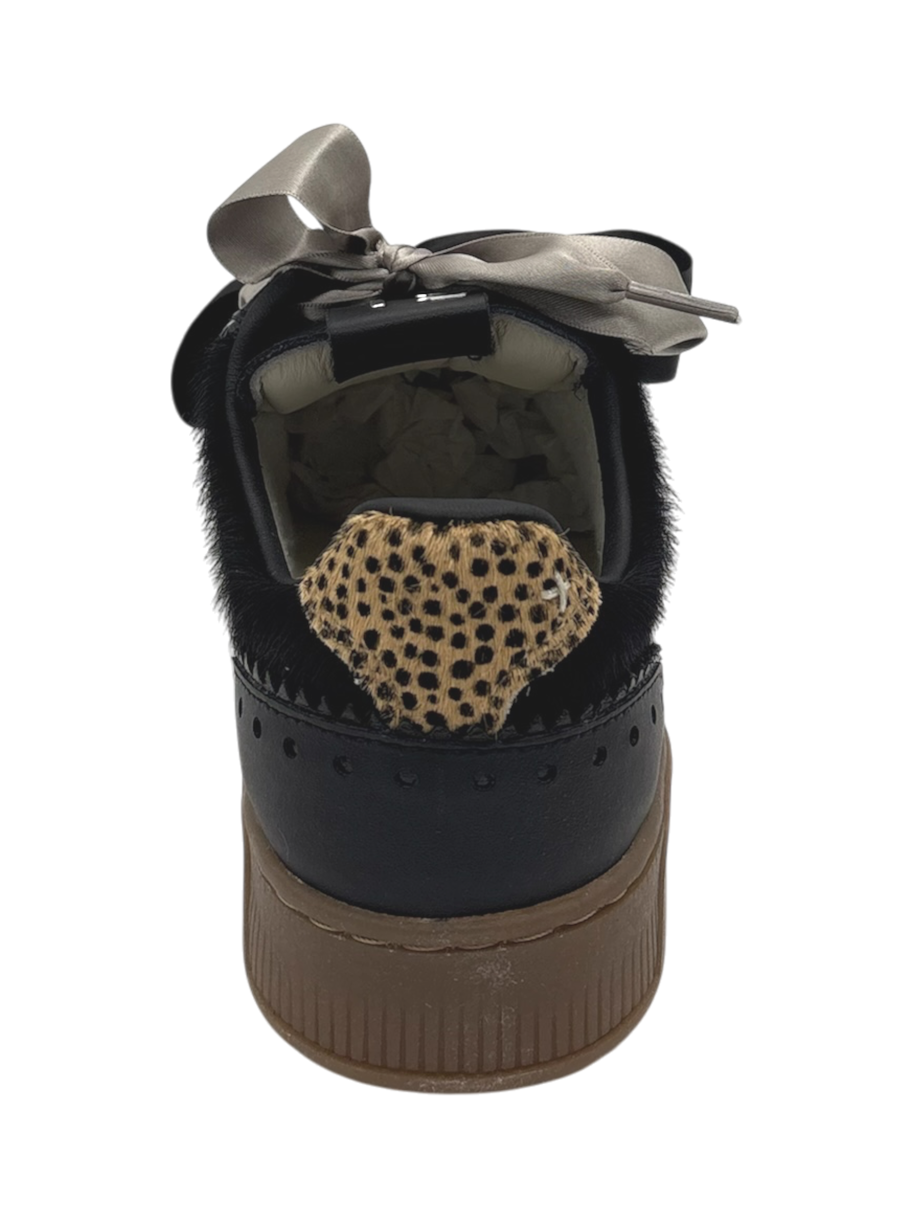 Sneakers pelle donna GIO+ Combi Black-Blue 1056