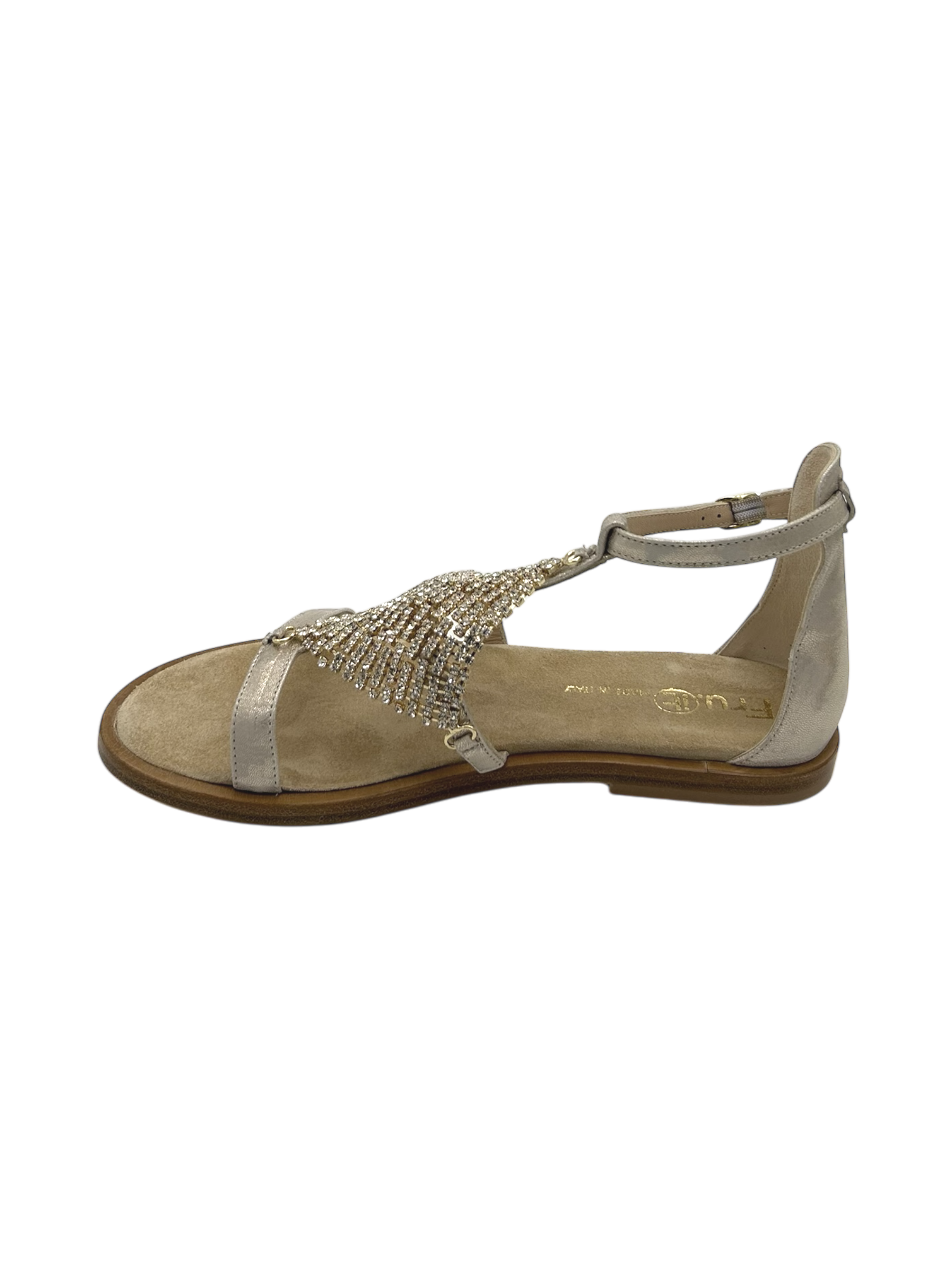 Sandalo pelle donna FRU.IT Ivory  - 9184 -