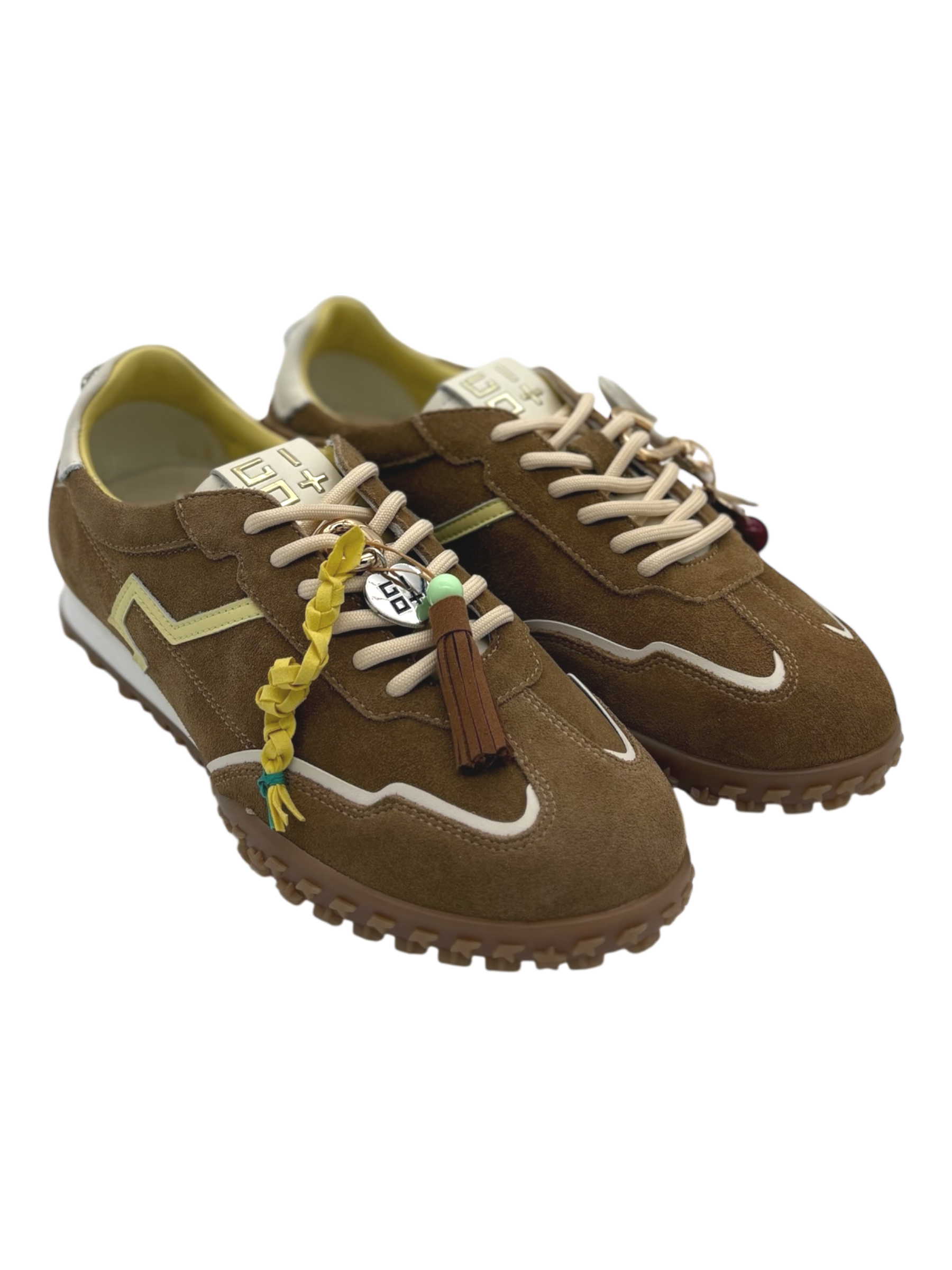 Sneakers pelle donna GIO+ Combi Brown -Cielo 07 -