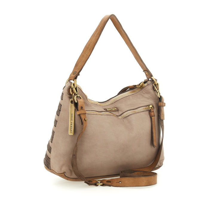 Borsa pelle Caterina Lucchi Taupe - L012850ND -