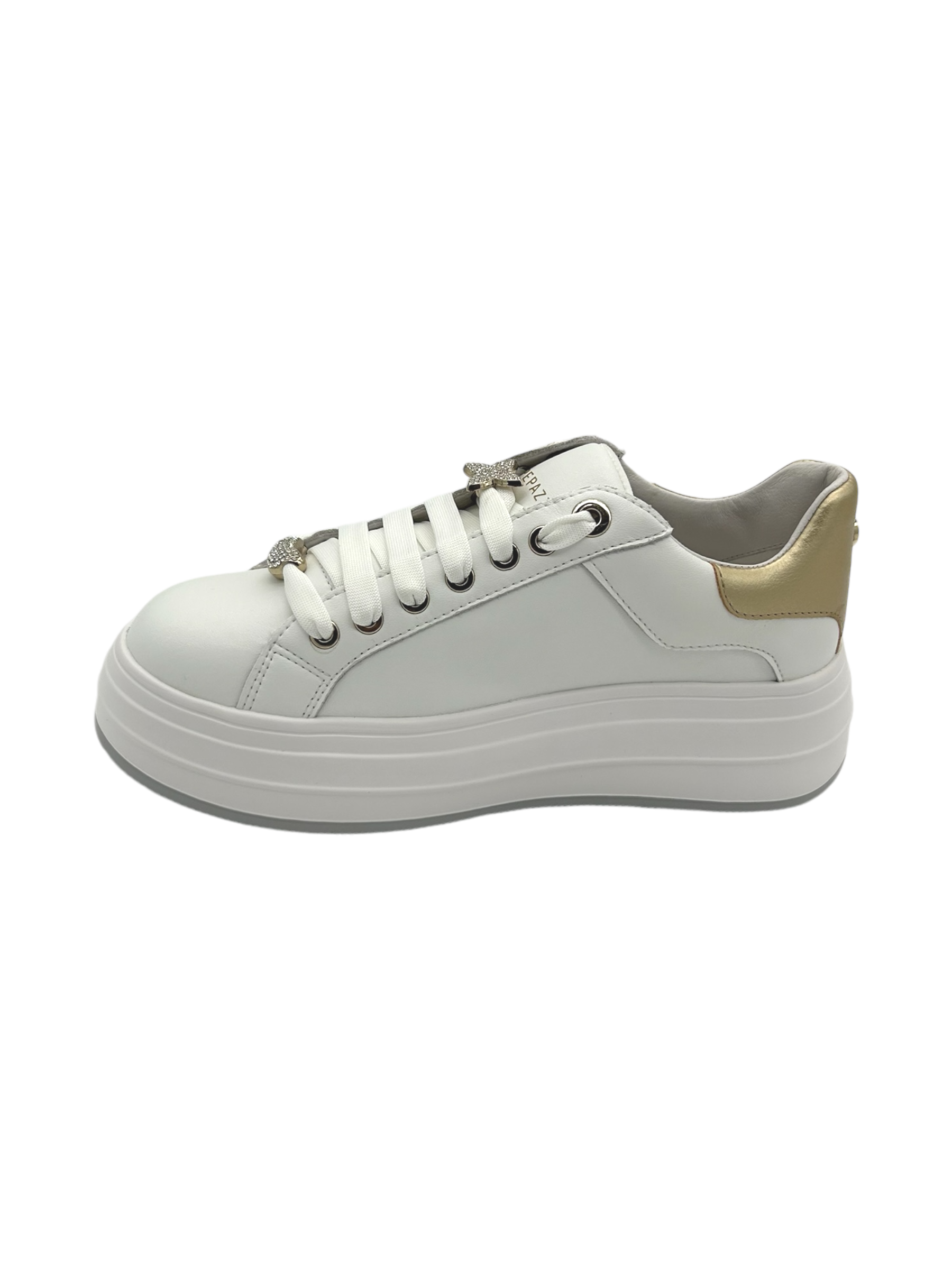 Sneakers donna Apepazza pelle Bianca - Lucrezia -