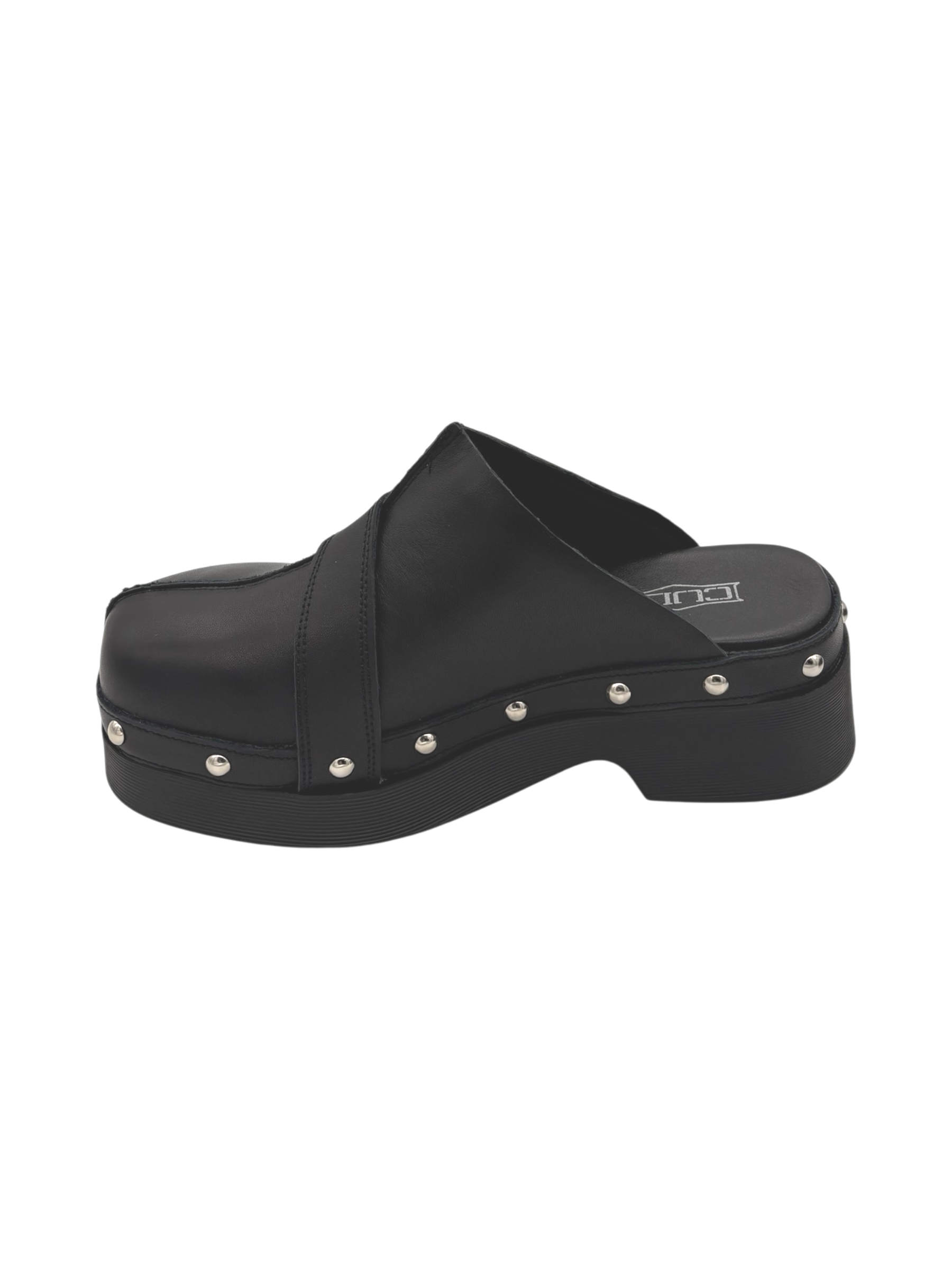 Sabot Donna CULT Muse 4743 in Pelle Nera con Borchie