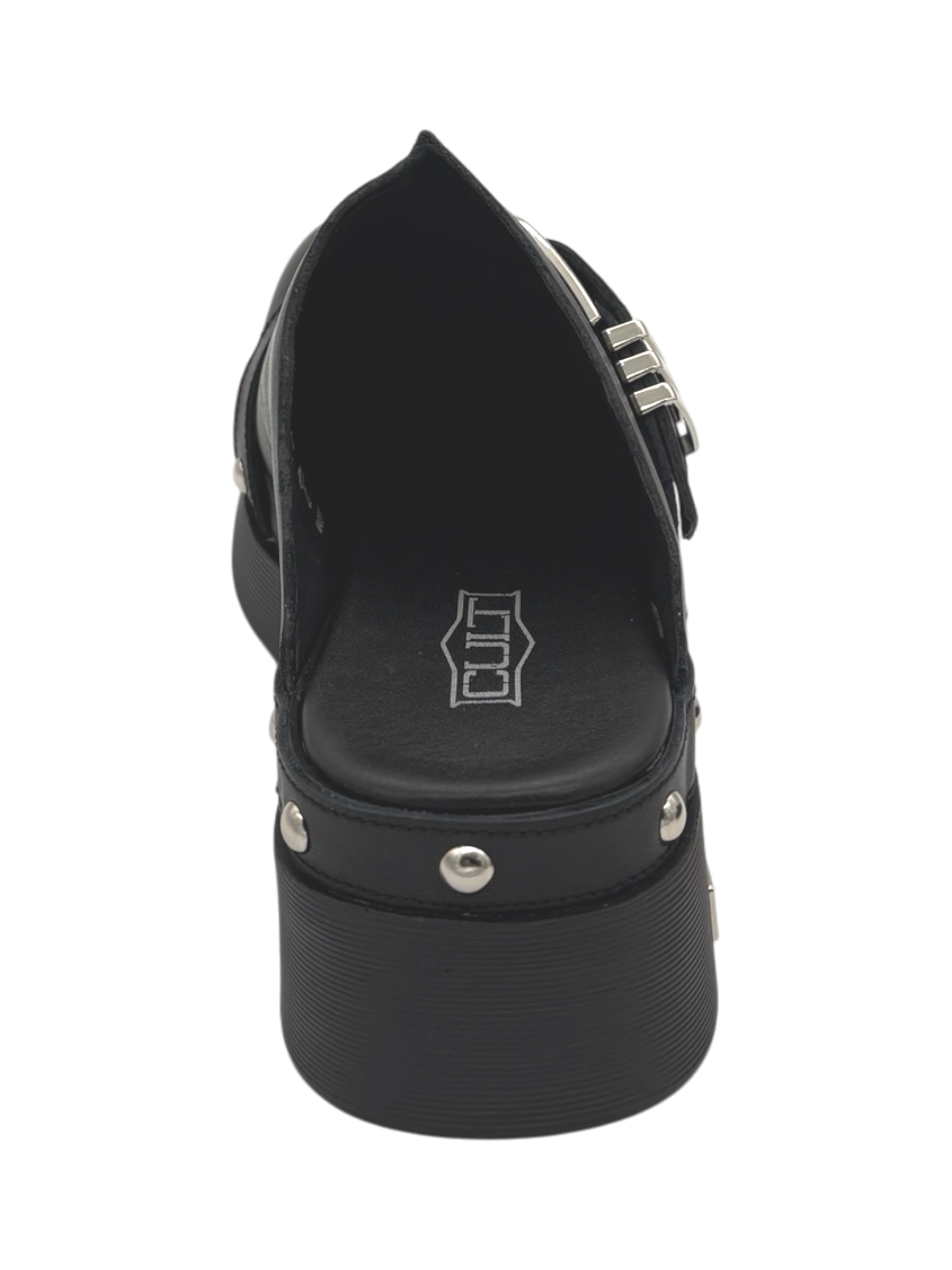 Sabot Donna CULT Muse 4743 in Pelle Nera con Borchie