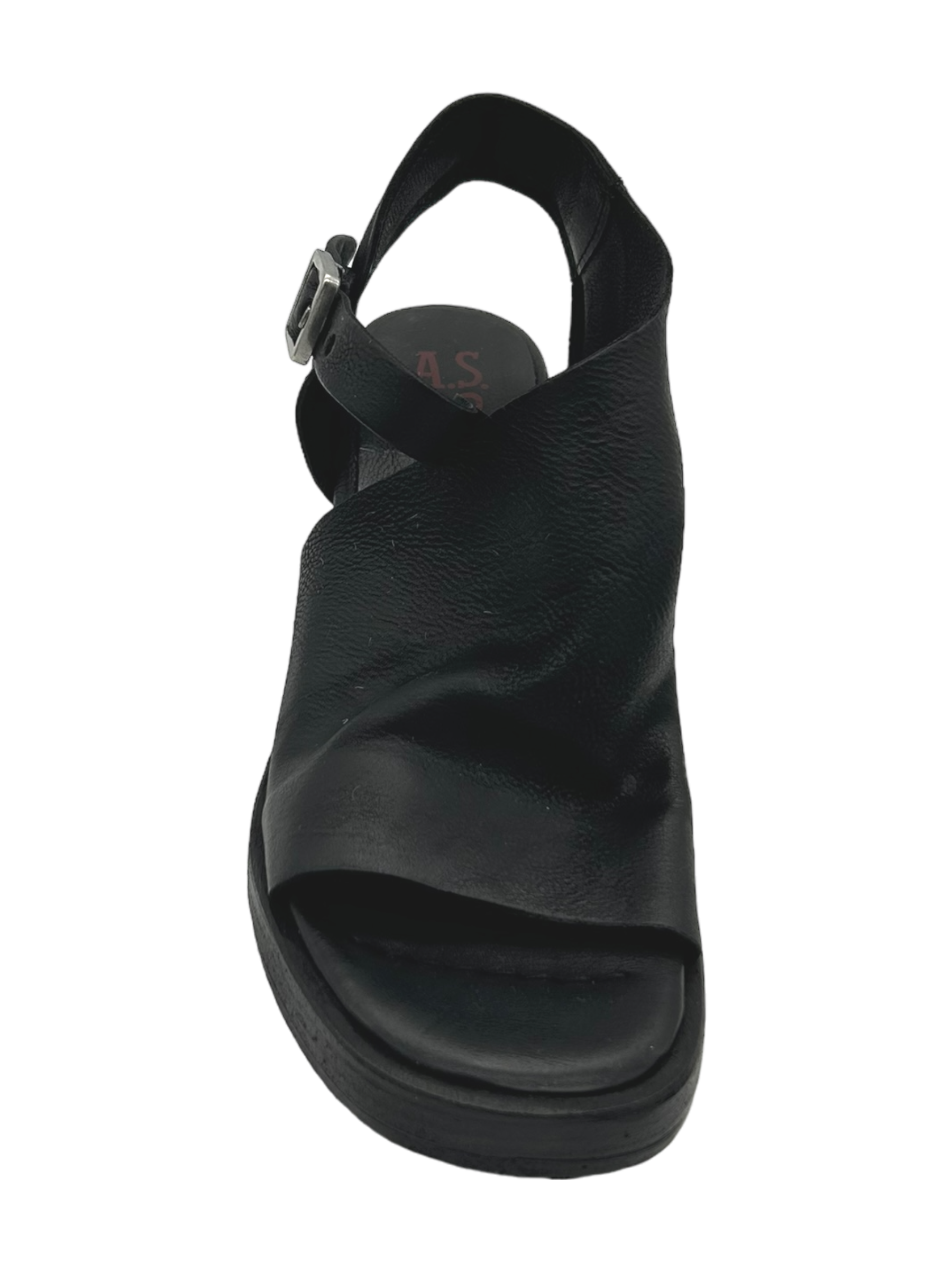 Sandali pelle donna Black AS98 - B61003 -