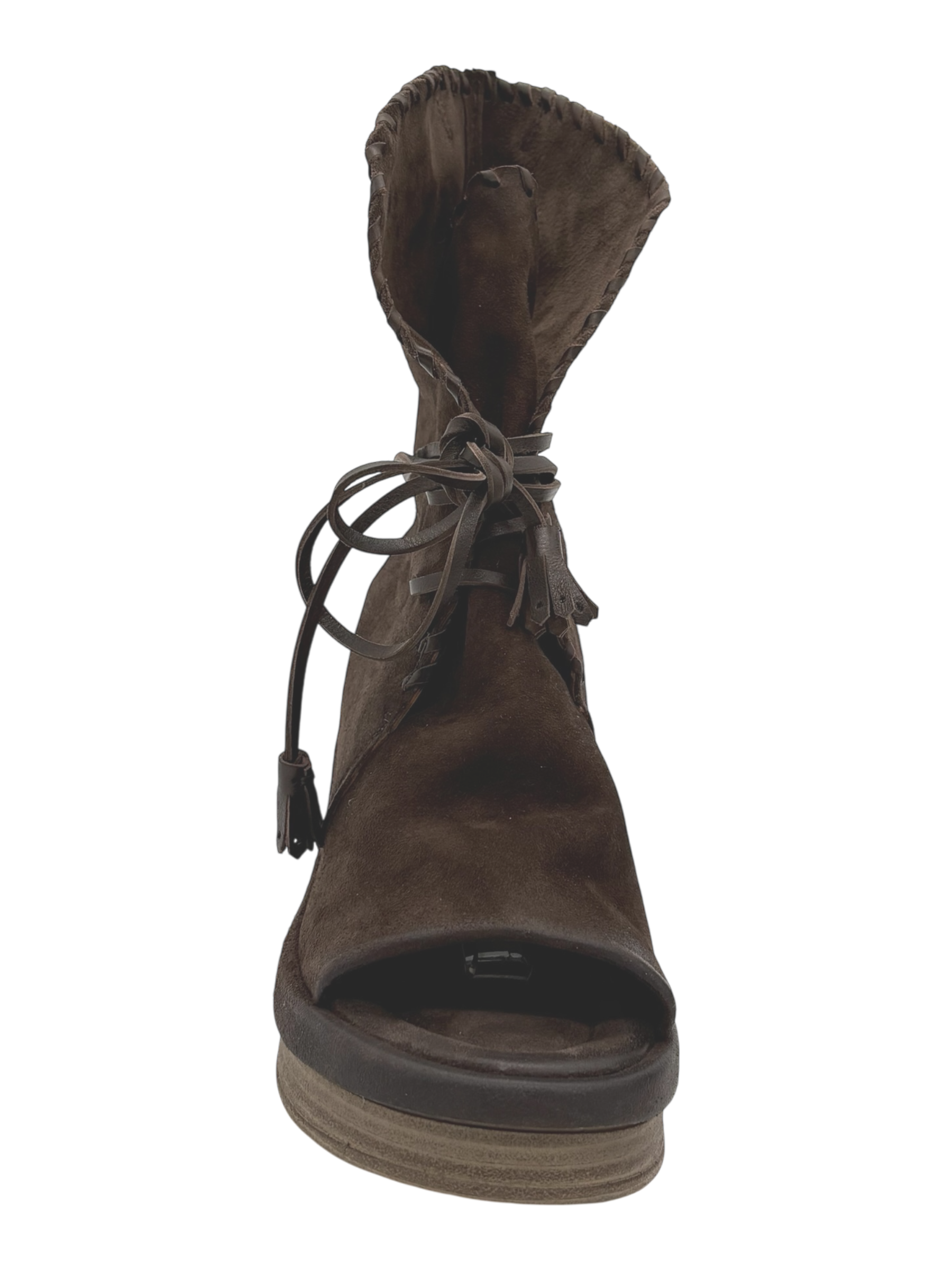 Sandalo pelle donna AS98 Ebano - C02007 -