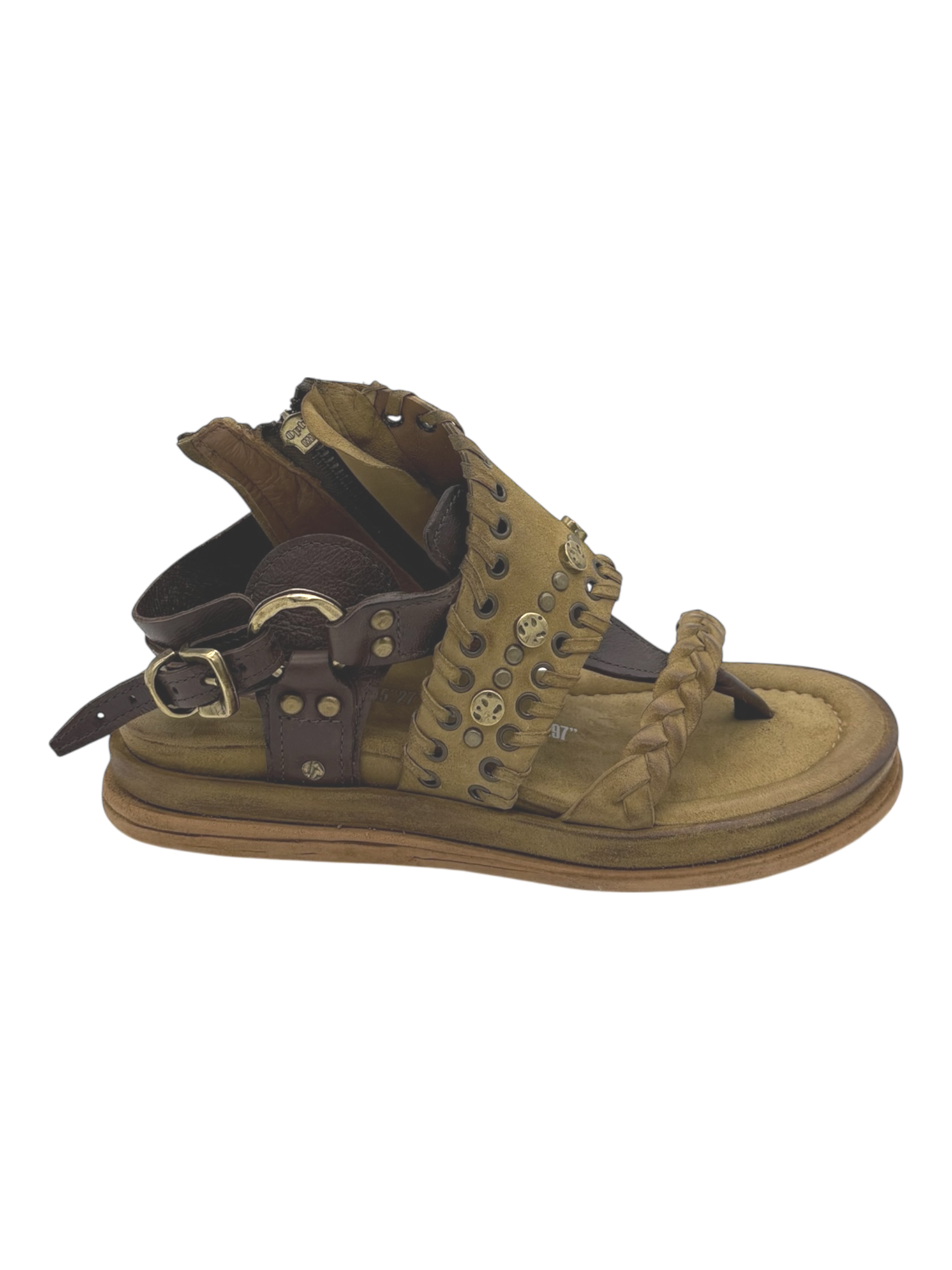 Sandalo pelle donna AS98 Cumino - B60025 -