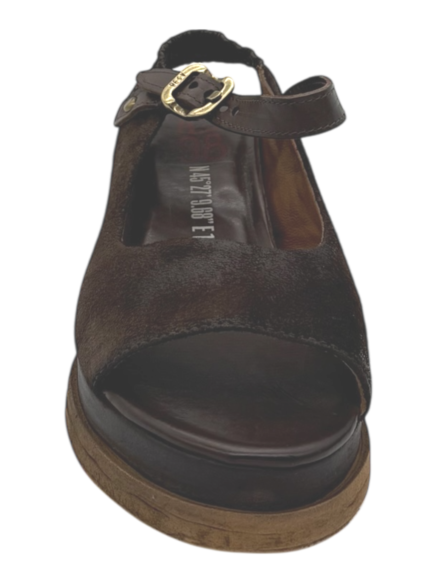 Sandalo pelle donna AS98 Ebano - A15052 -