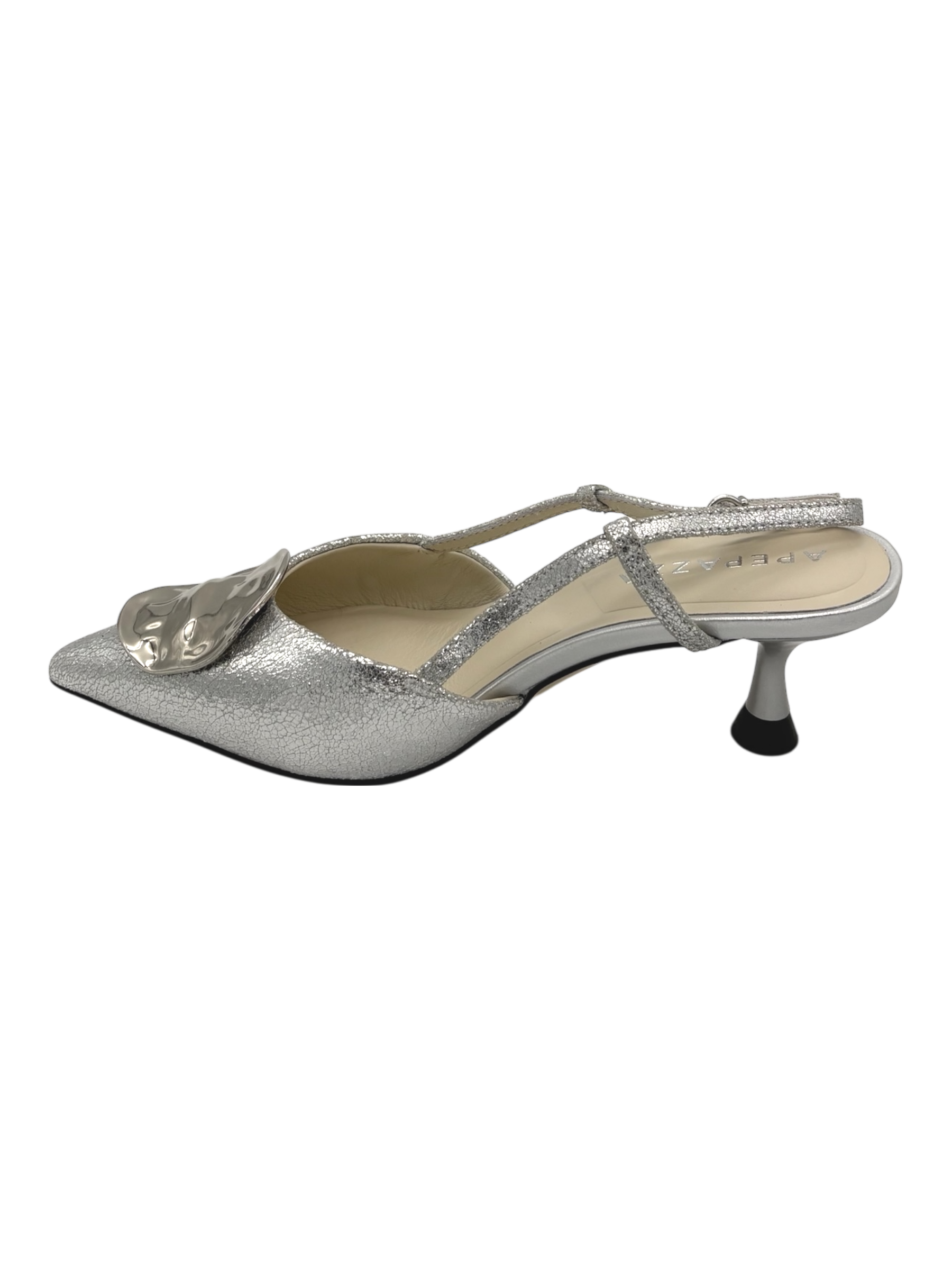 Sandalo pelle donna Apepazza Silver - Cra-