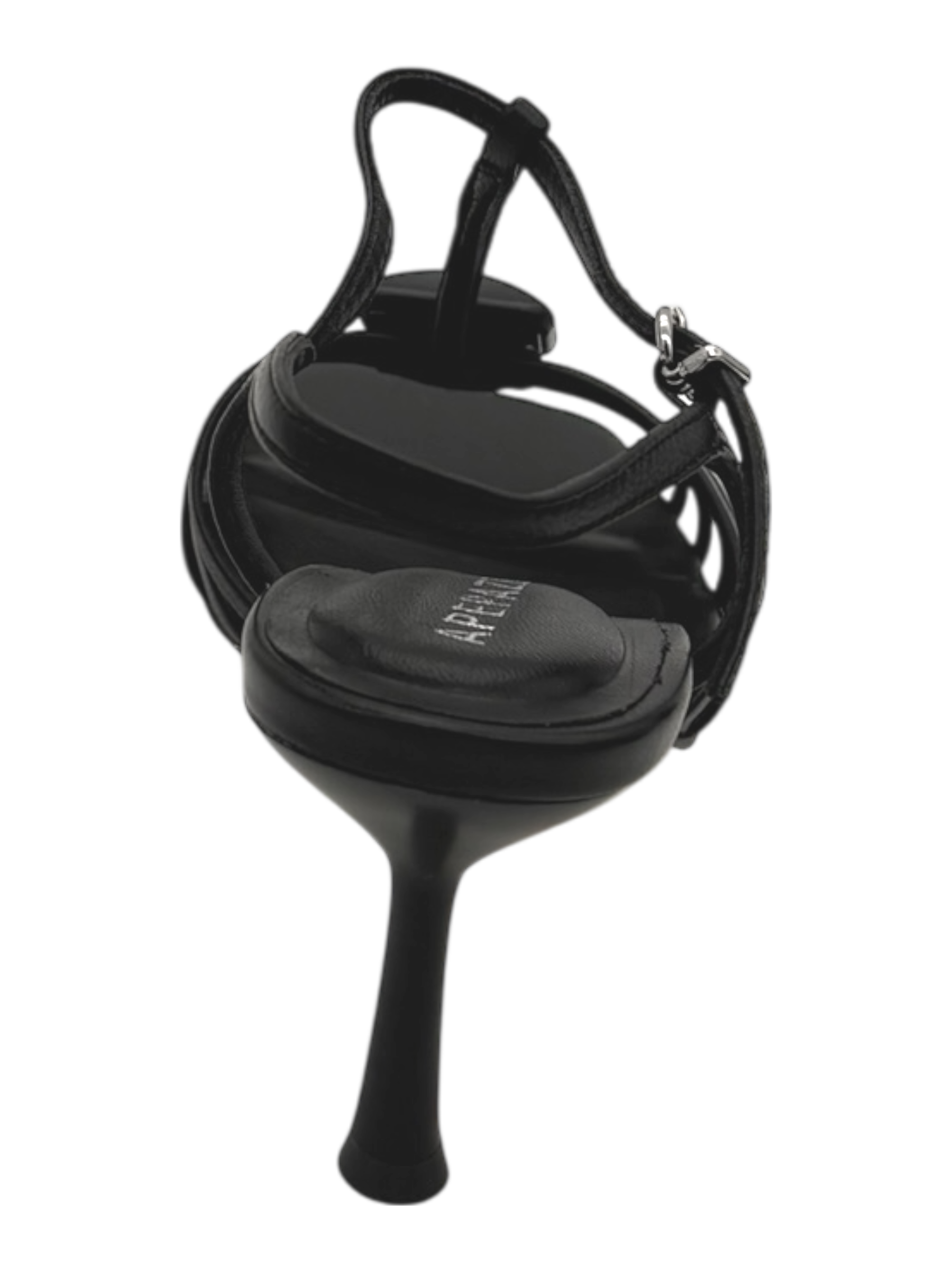 Sandalo pelle donna Apepazza Black -Lea Aster02-