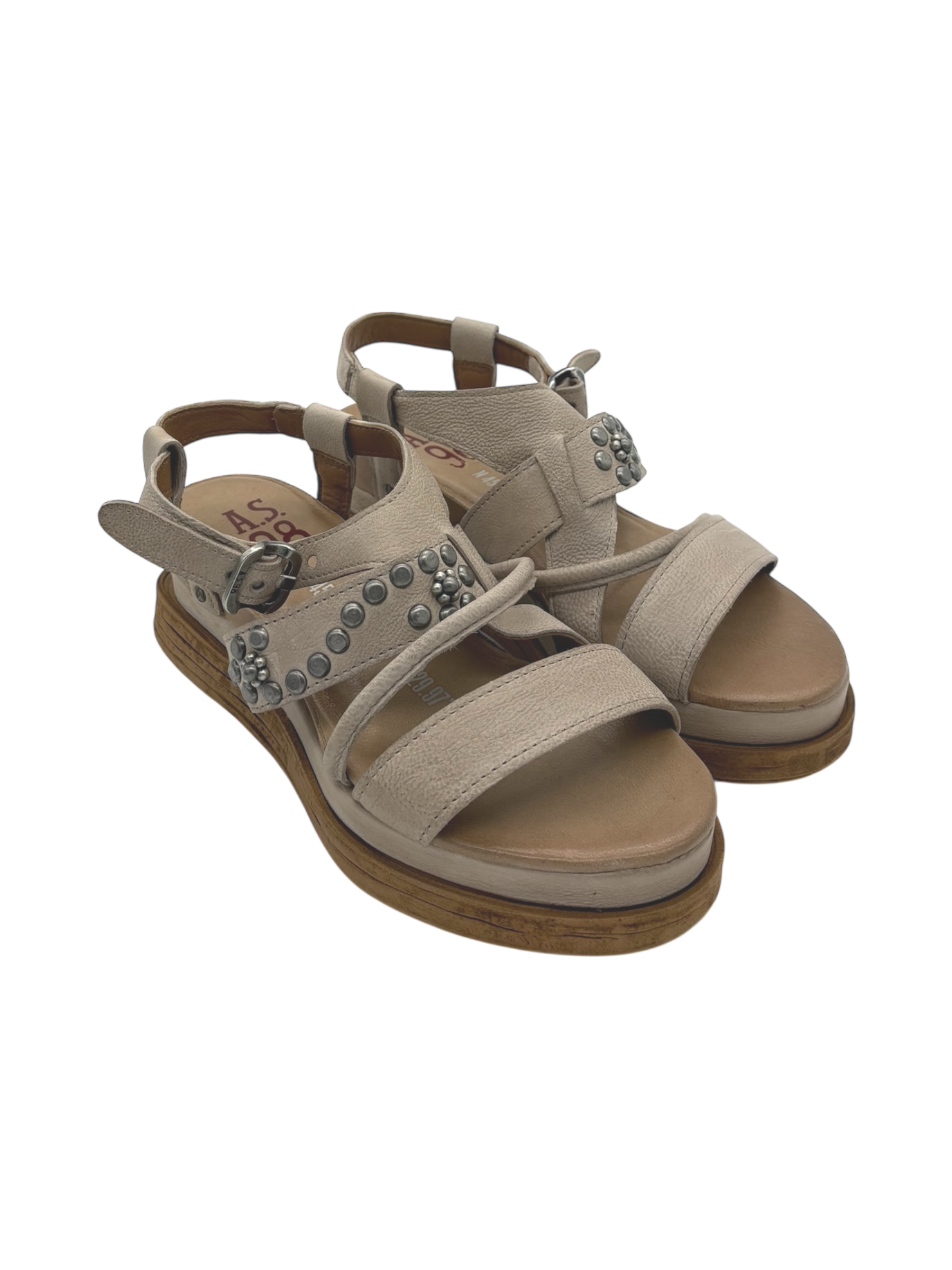 Sandalo in pelle zeppa donna As98 Lagos Dust - A15053 -