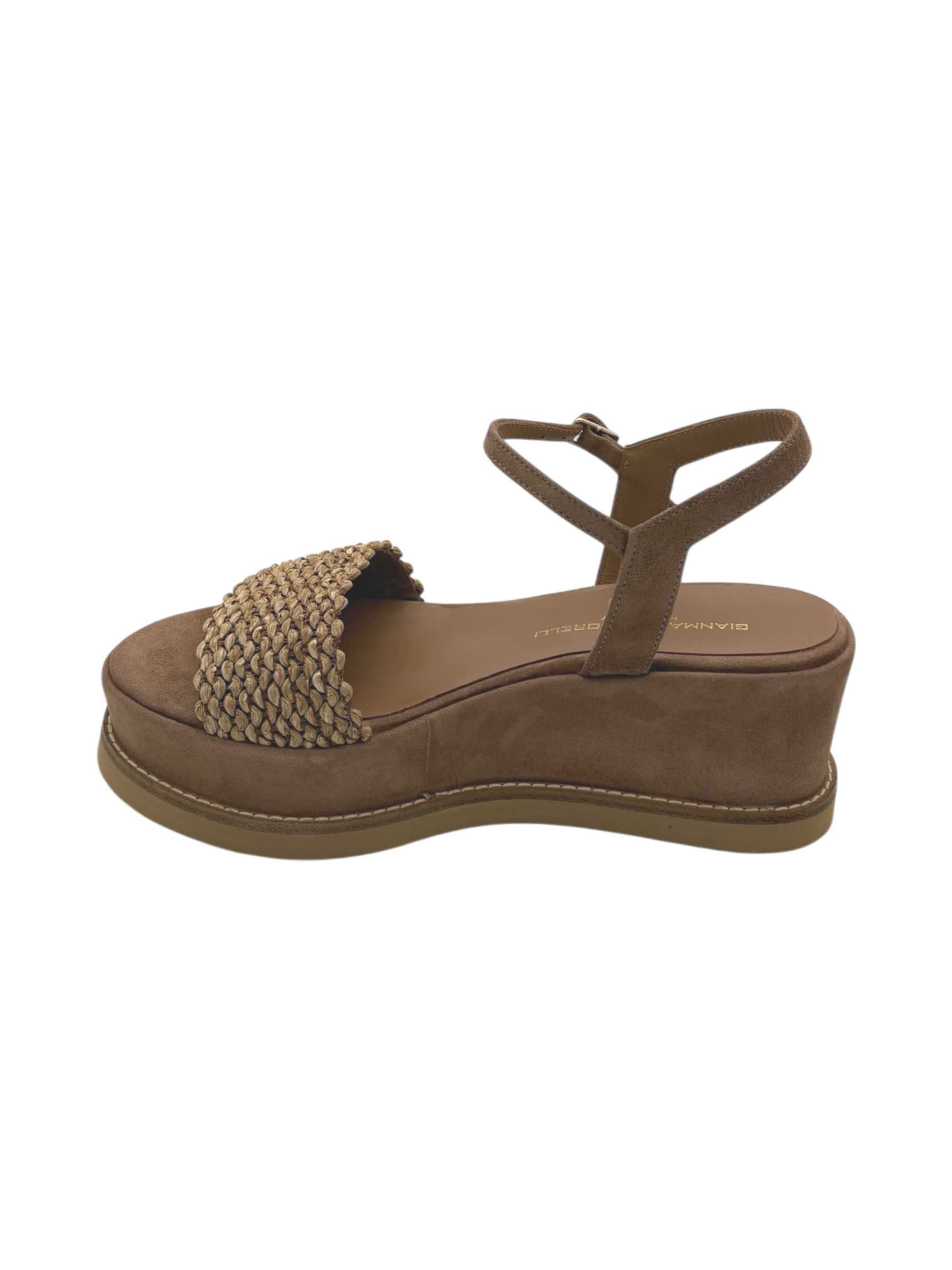 Sandalo pelle donna GIANMARCO SORELLI  Legno -3082 Jil-