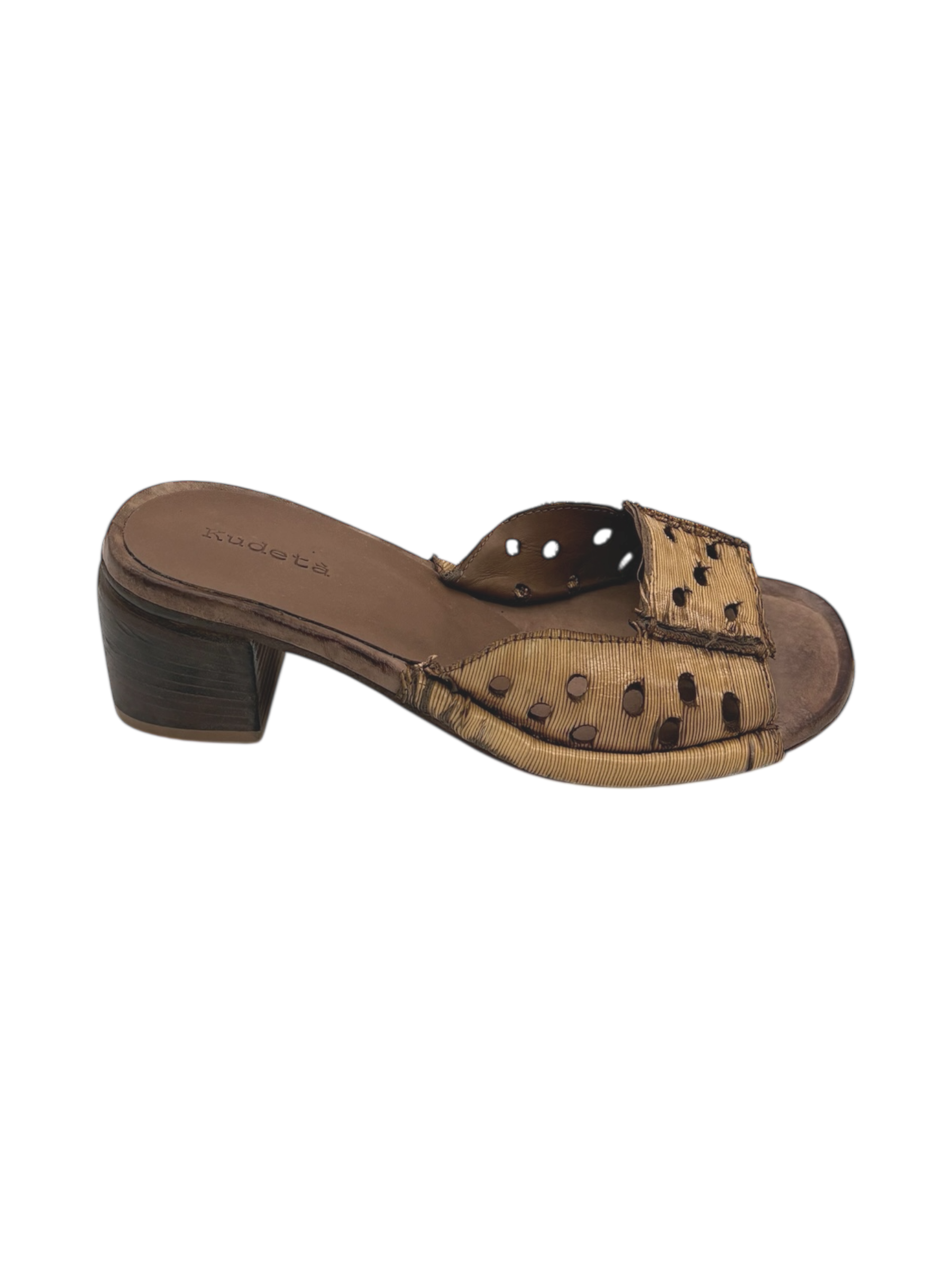 Sandalo pelle donna Kudetà  Intagliato Fard  - 614252-