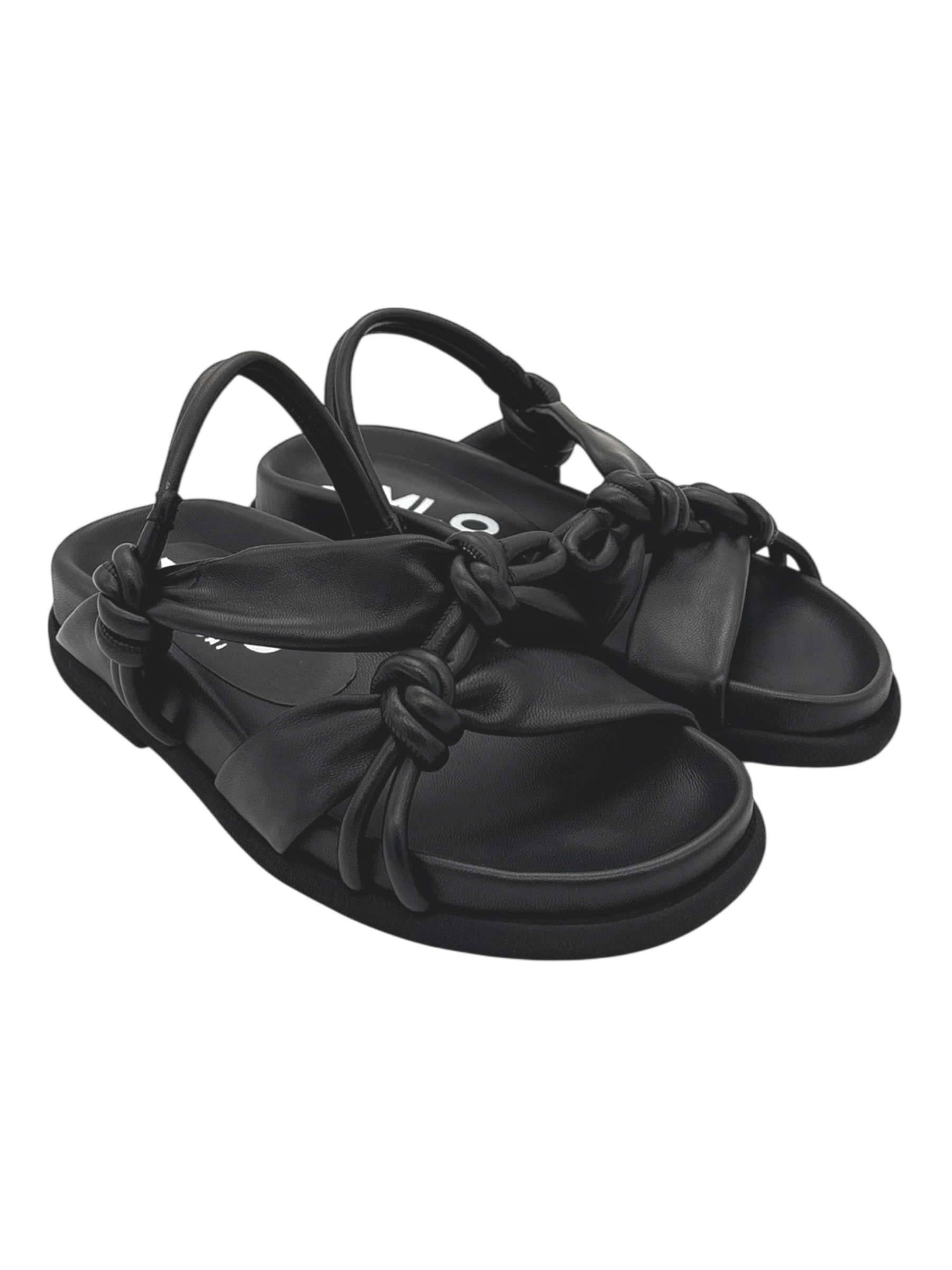 Sandalo pelle donna Malloni Black-X26E35012-