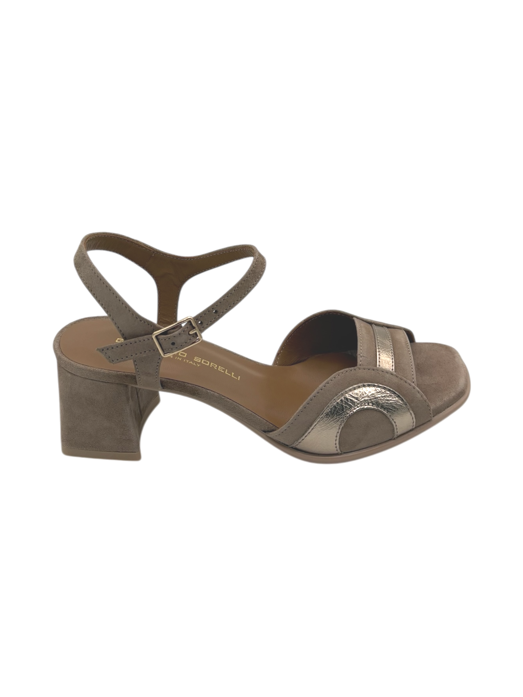 Sandalo camoscio donna GIANMARCO SORELLI Castoro -2067 Flow-