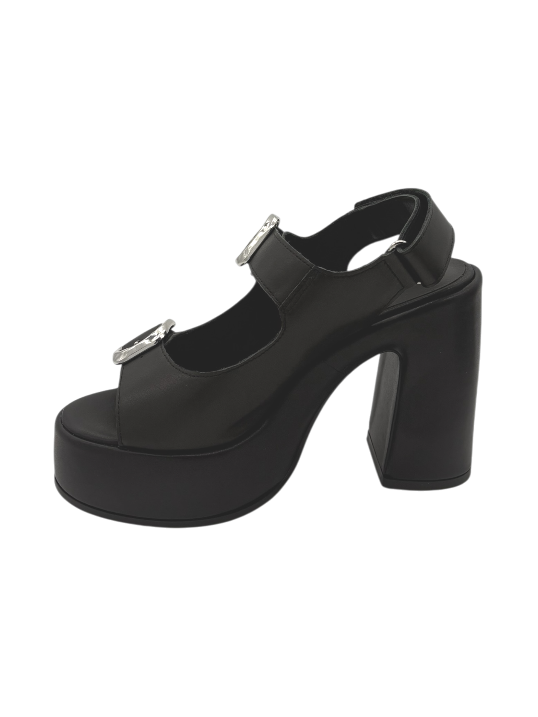 Sandalo pelle donna CULT Black -Bjork 4506-