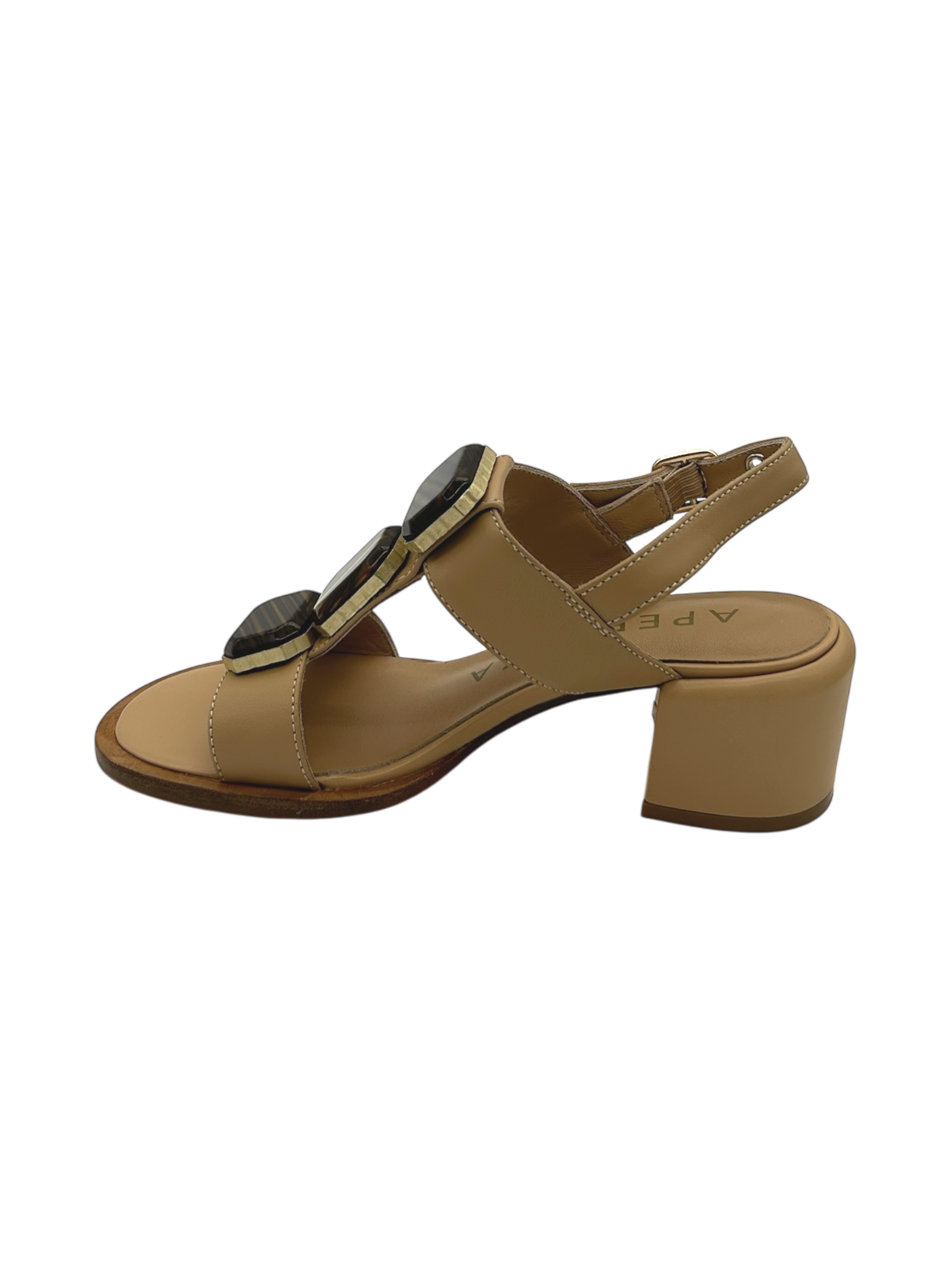 Sandalo pelle donna Apepazza Beige - Nairobi -