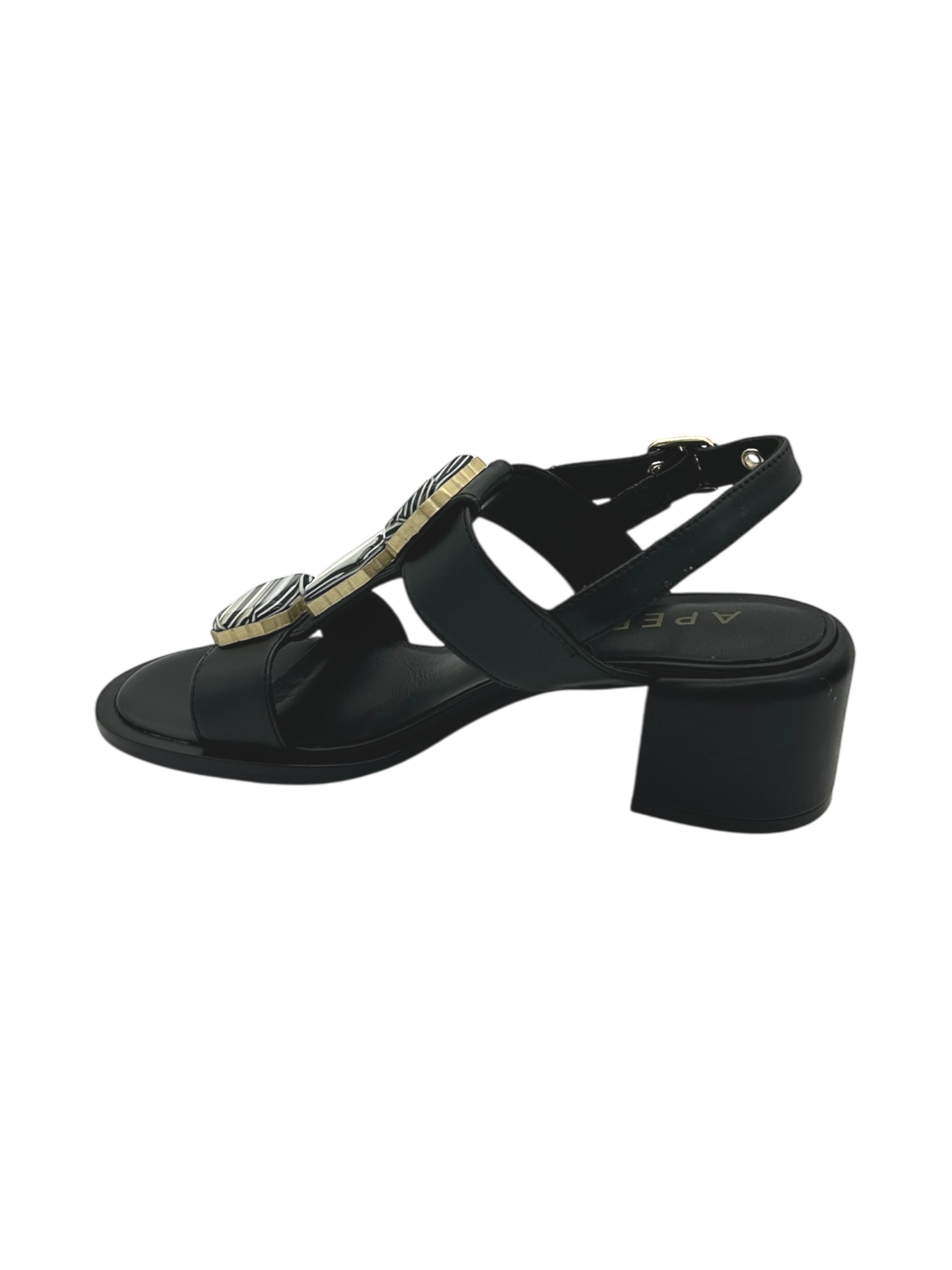 Sandalo pelle donna Apepazza Black - Nairobi -