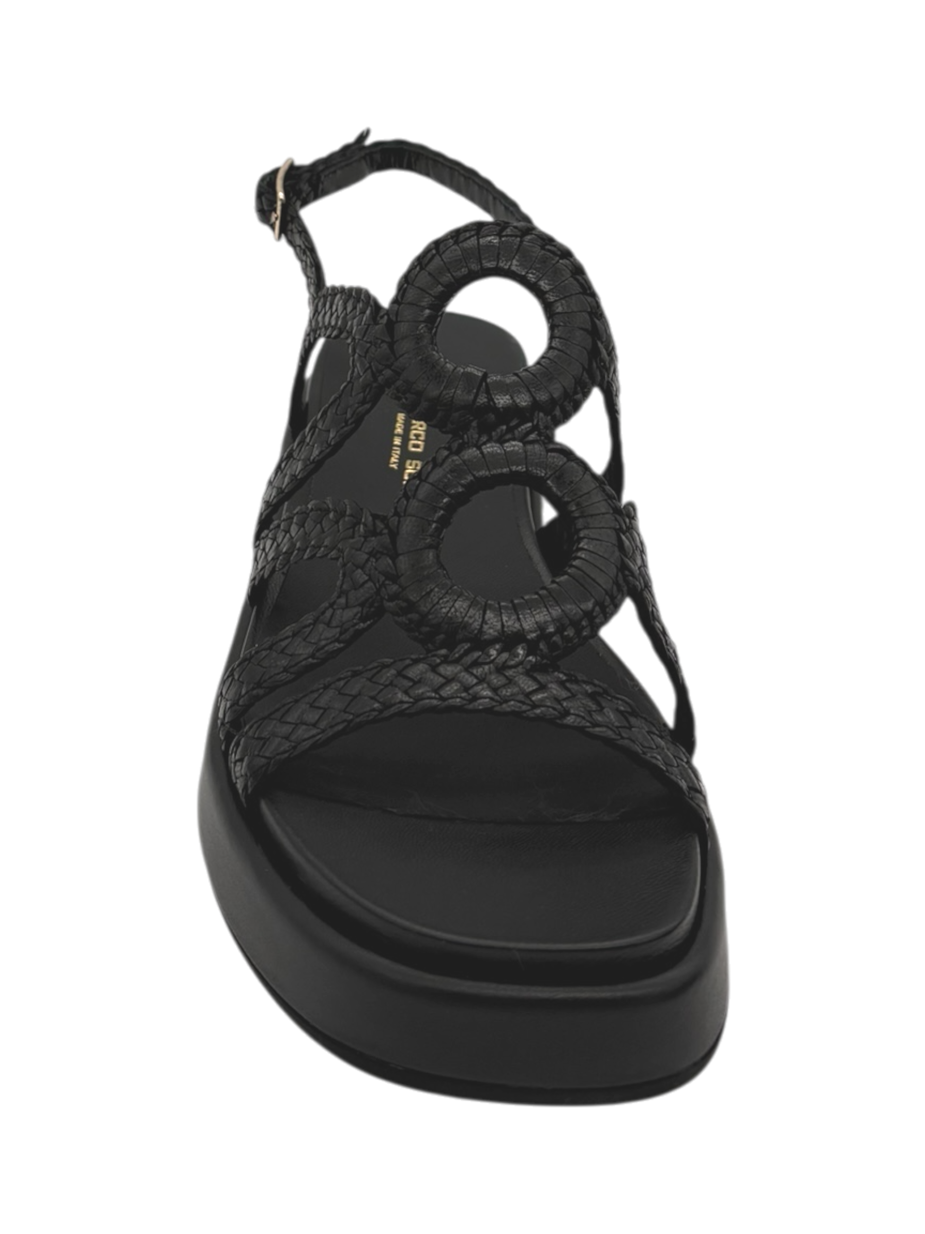 Sandalo pelle donna GIANMARCO SORELLI  Black -12270 Ares-