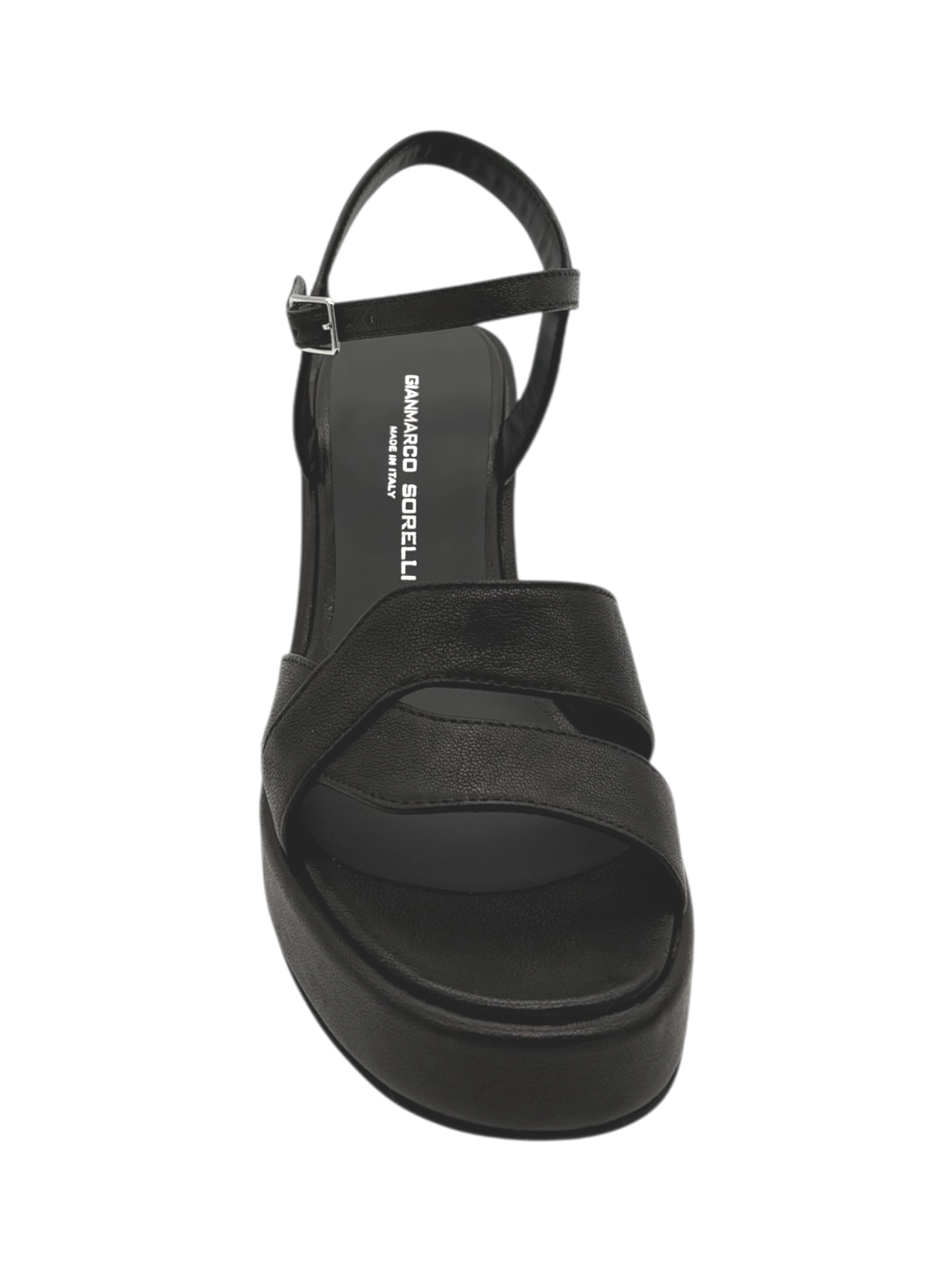 Sandalo pelle donna GIANMARCO SORELLI Black -3033 Jane-