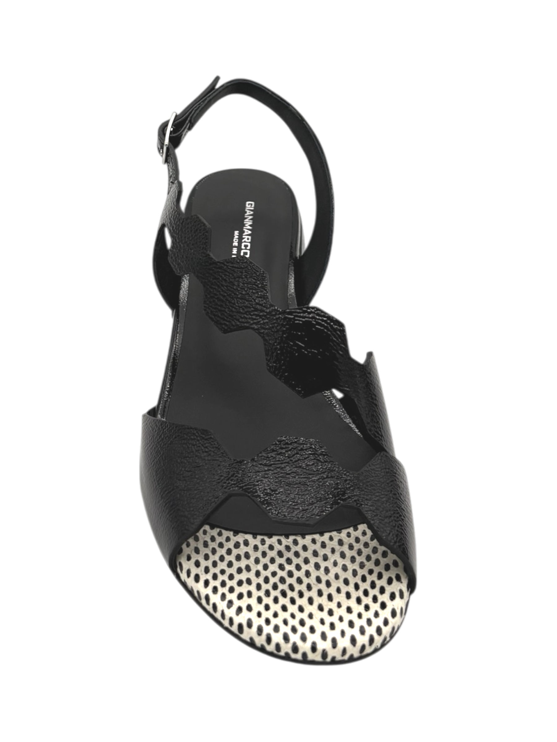 Sandalo pelle donna GIANMARCO SORELLI Nero -3057 Riva-