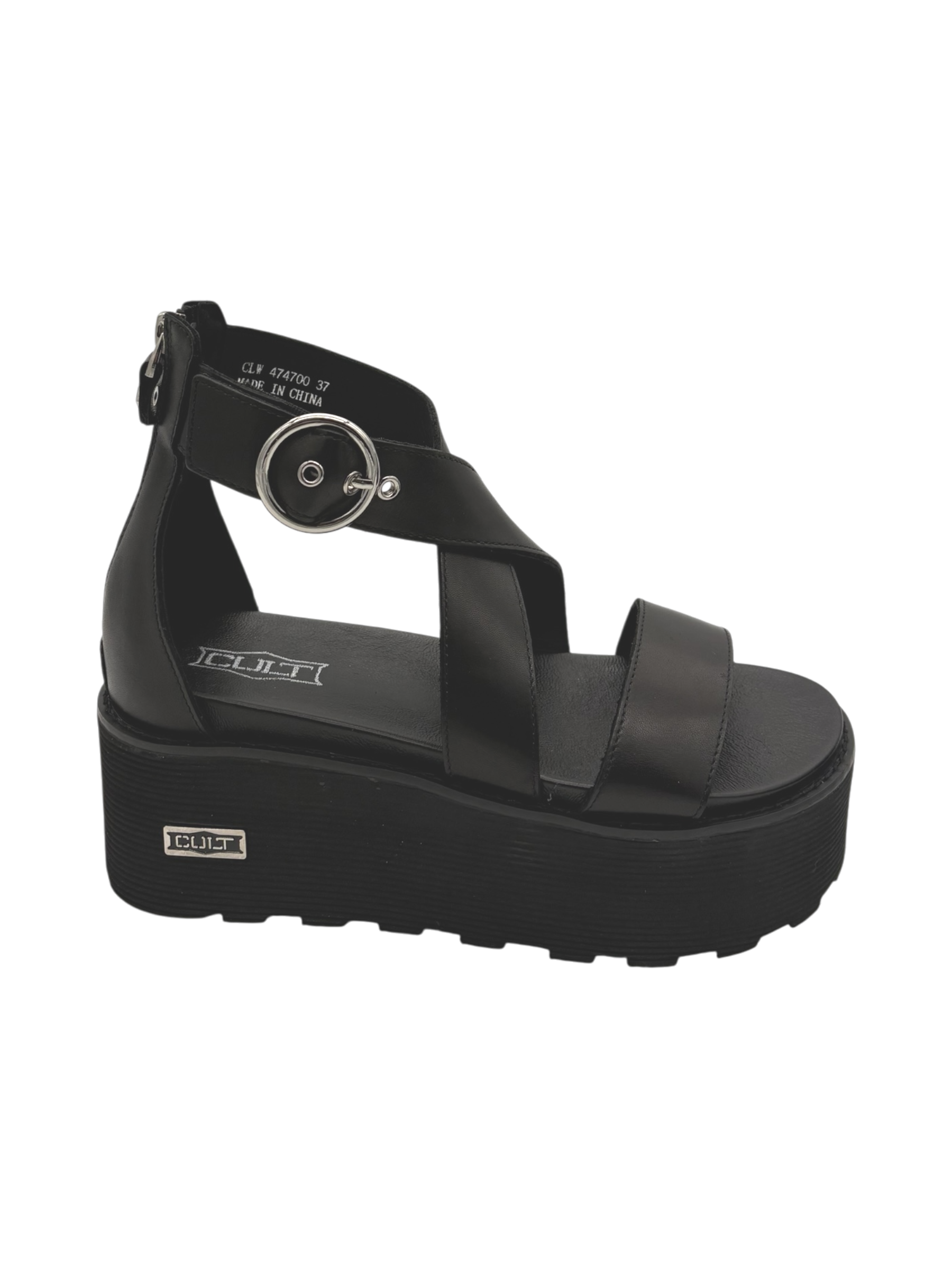 Sandalo Donna CULT Nancy 4747 in Pelle Nera