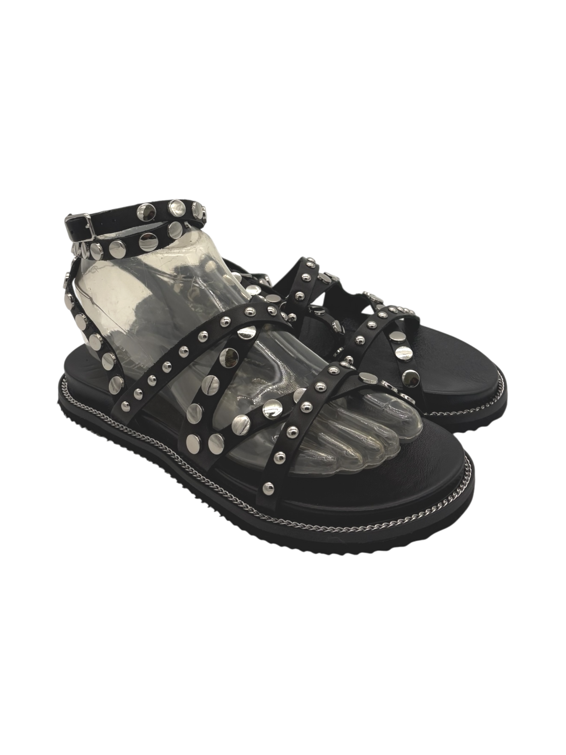 Sandalo Donna CULT Roshelle 3886 in Pelle Nera