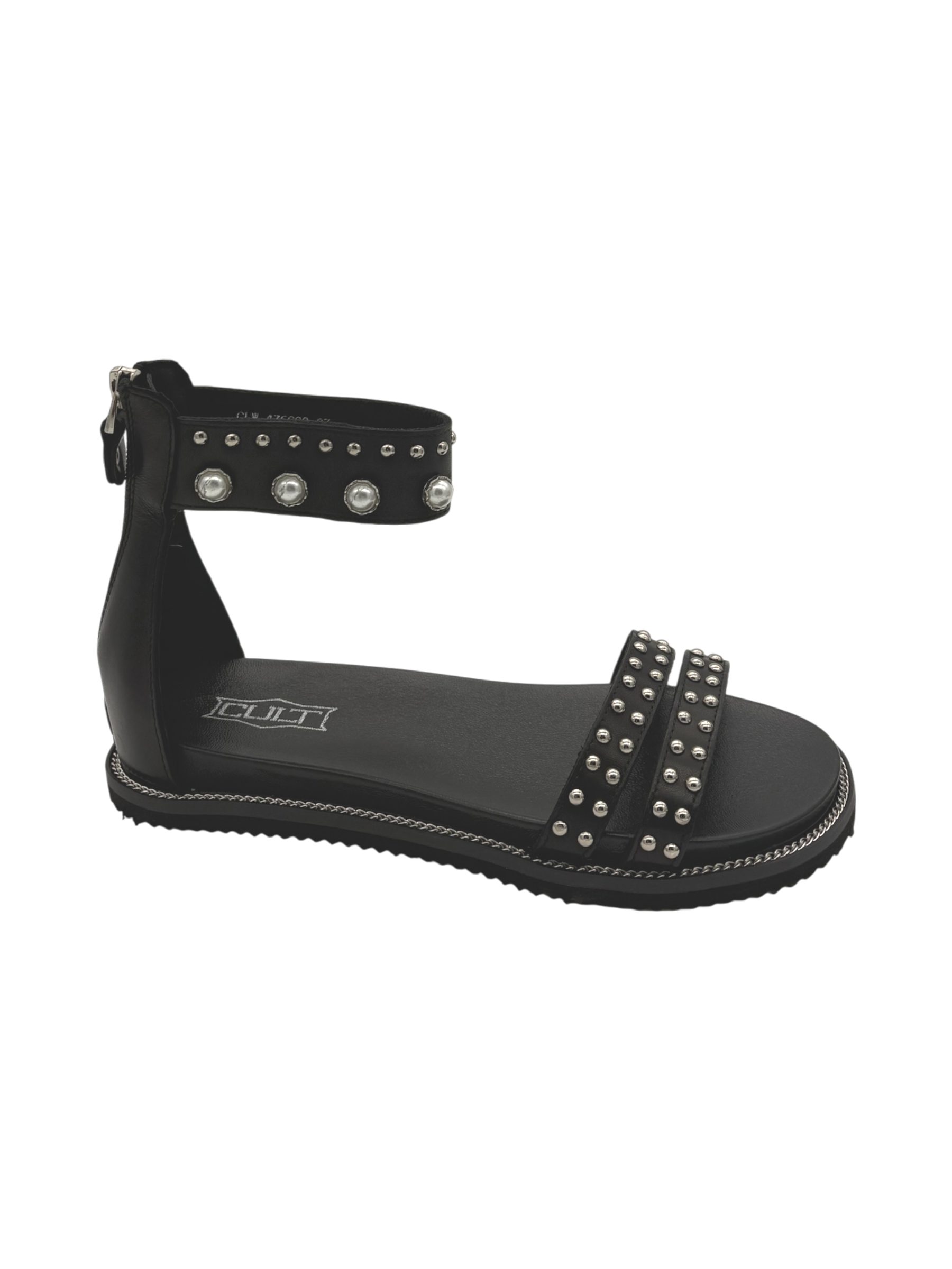 Sandalo Donna CULT Roshelle 4756 in Pelle Nera