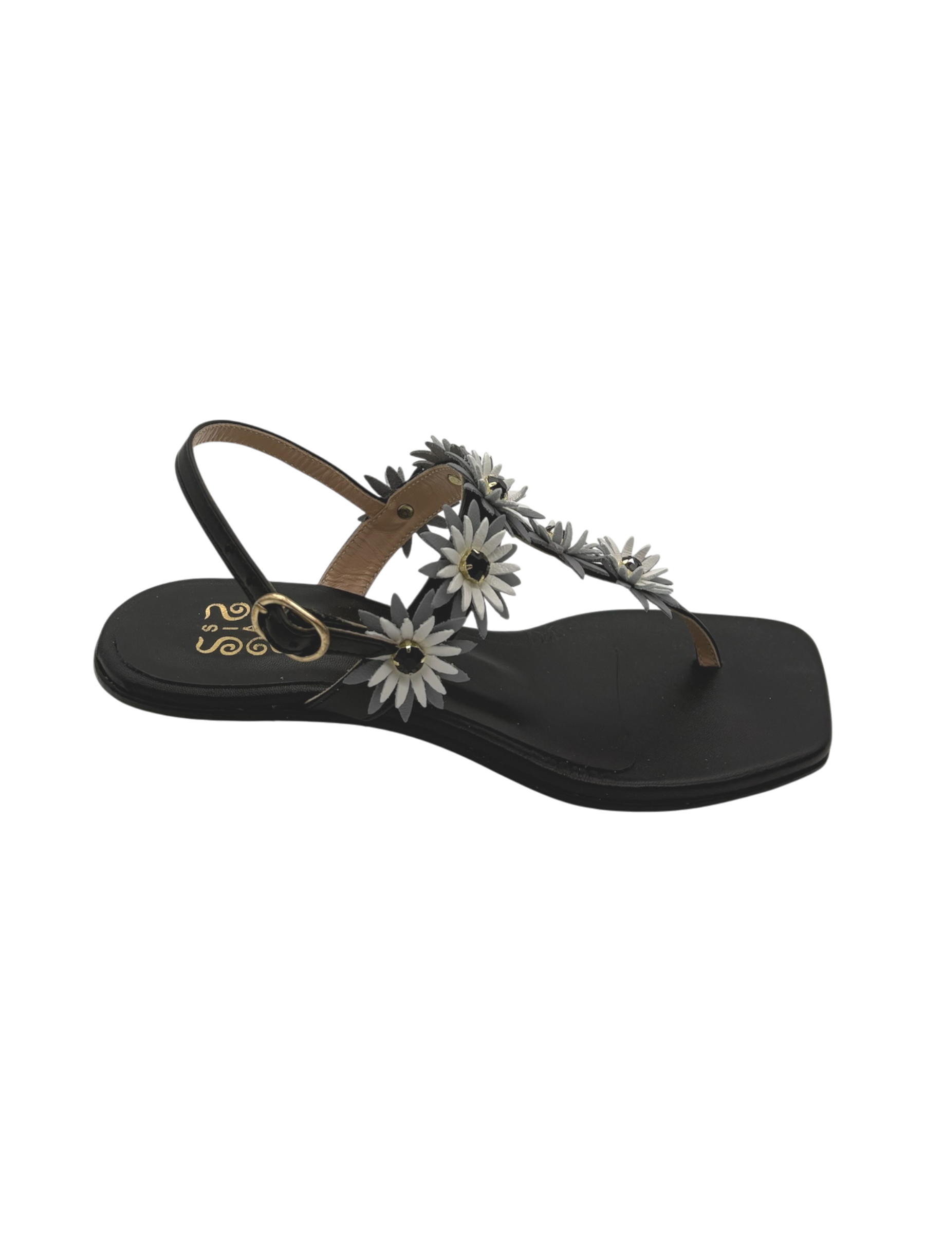 Sandalo donna SIANO VIA ROMA Pelle Black -041-