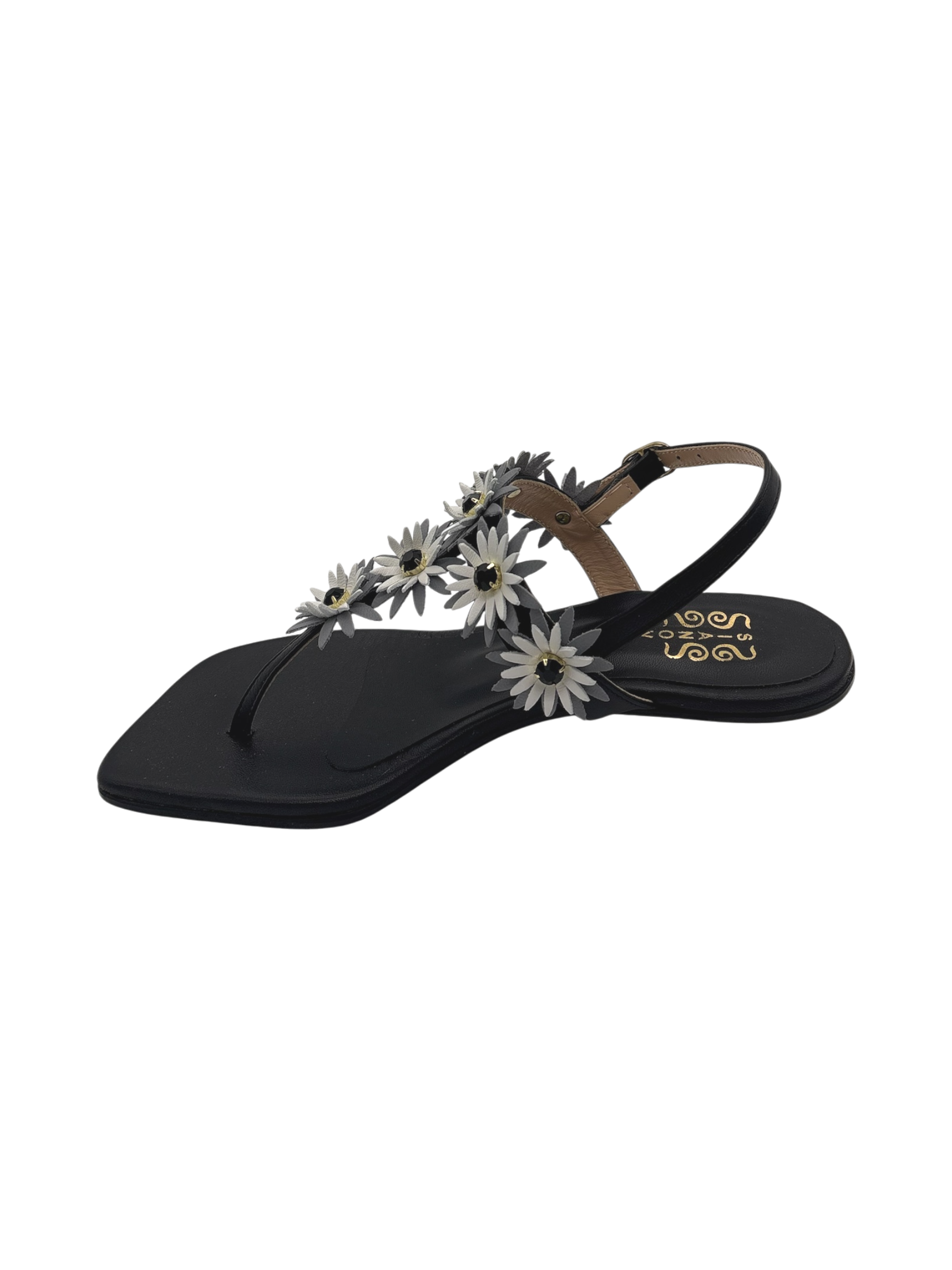 Sandalo donna SIANO VIA ROMA Pelle Black -041-