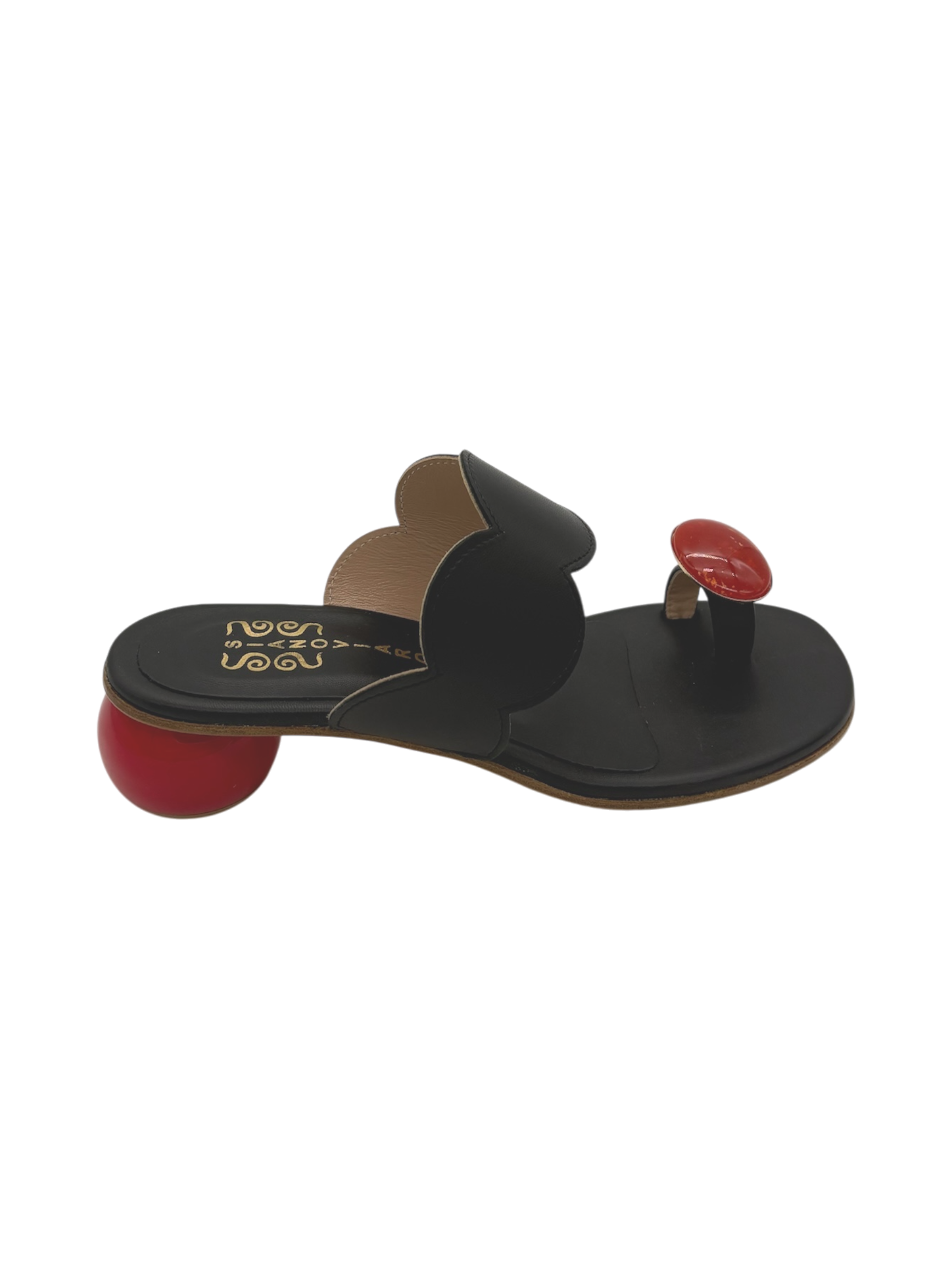 Sandalo donna SIANO VIA ROMA Pelle Black -100-