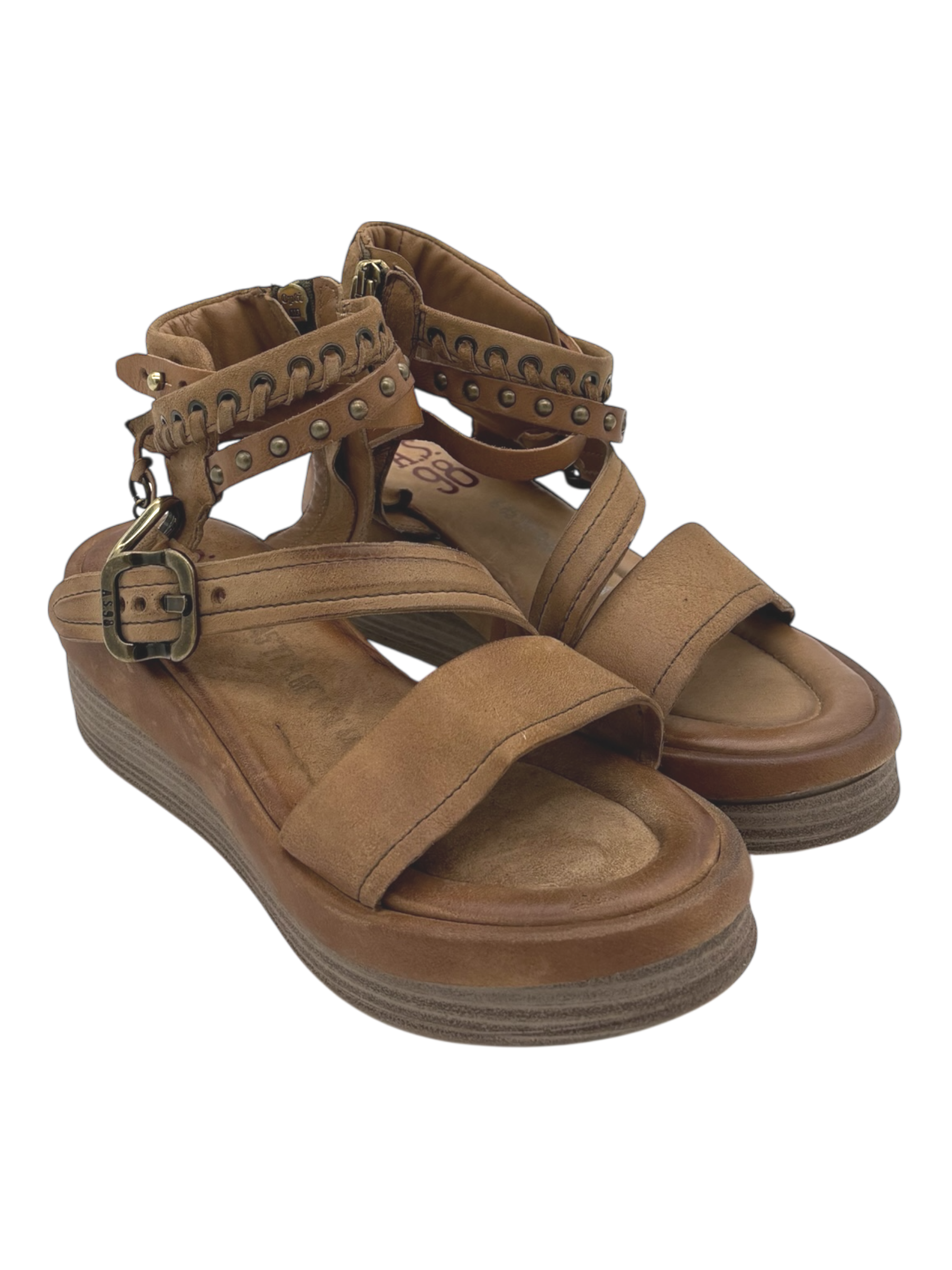 Sandalo pelle donna AS98 Tiger - C02009 -