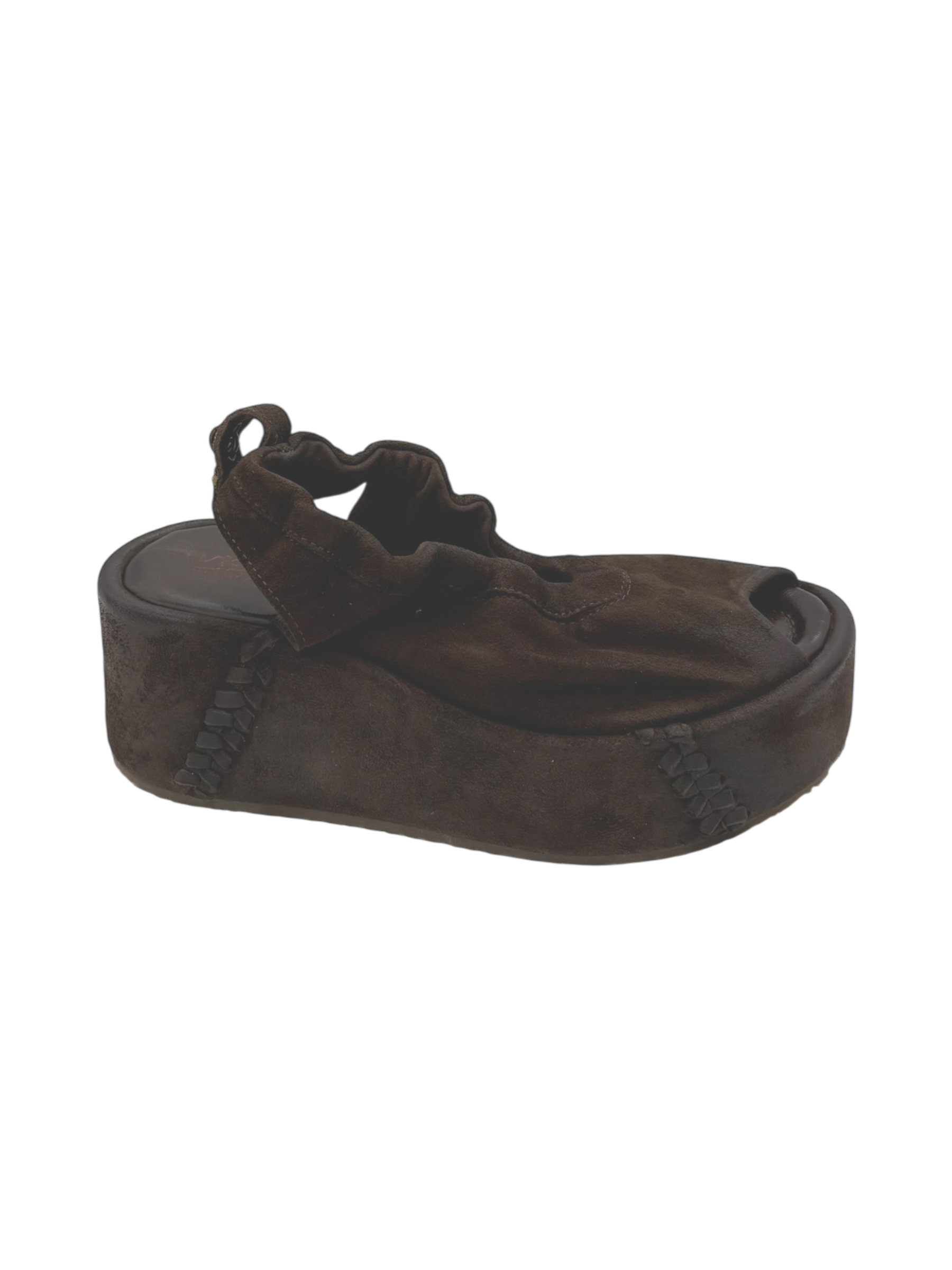 Sandalo pelle donna AS98 Ebano - B99007 -