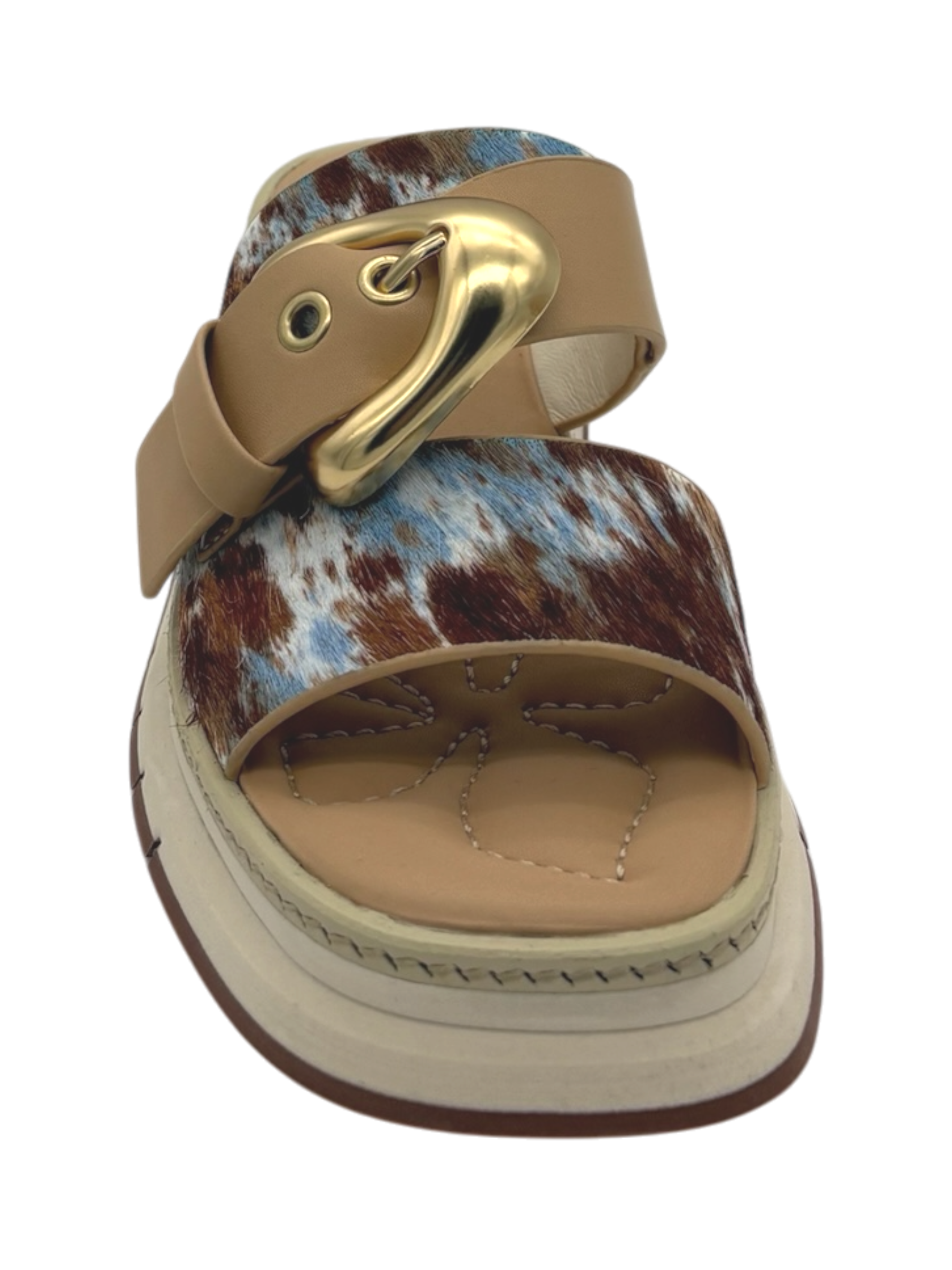 Sandalo pelle donna GIO+ Combi mucca Malva 01B