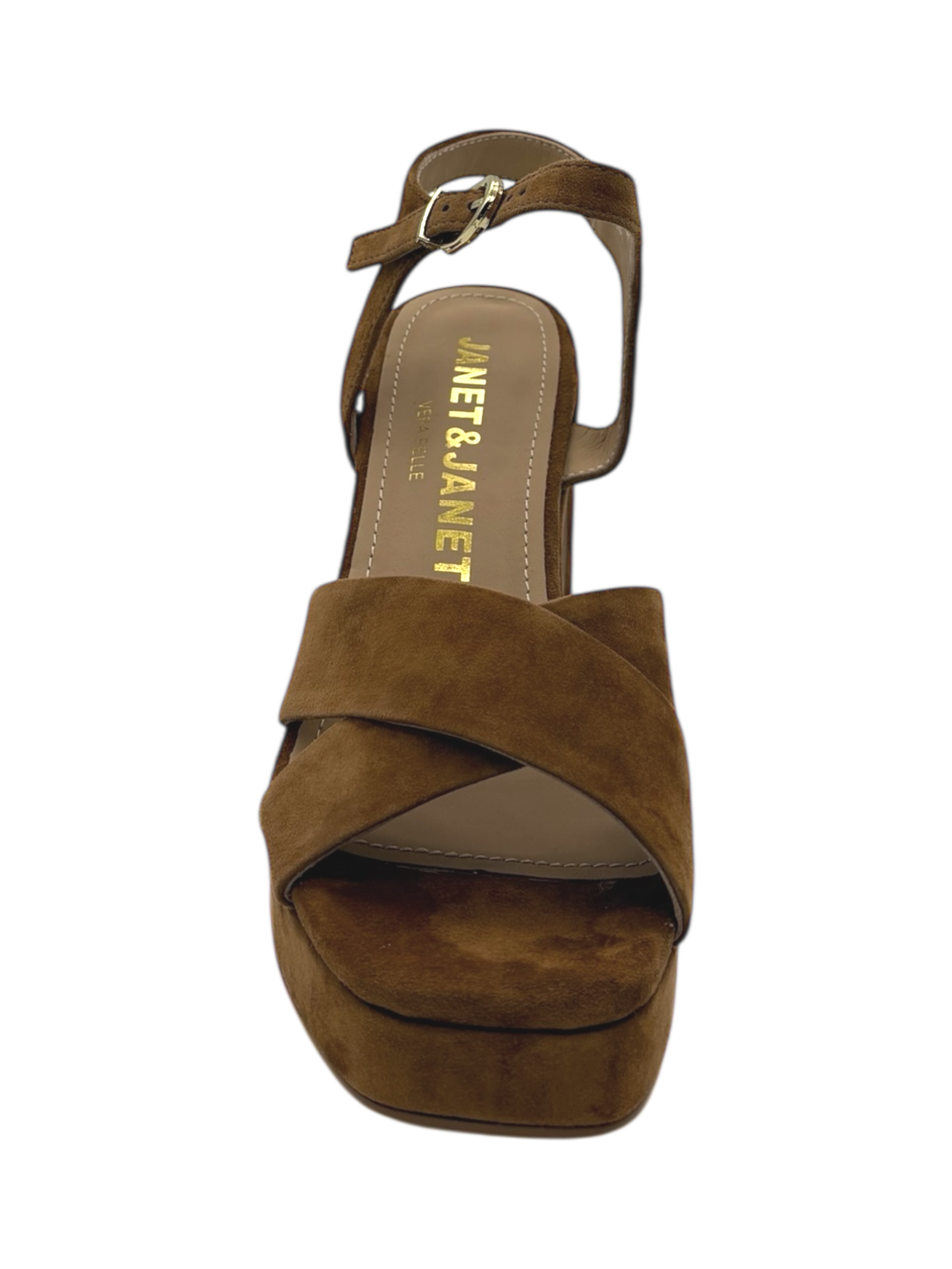 Sandalo pelle donna Janet & Janet Caramel  - J 650 -