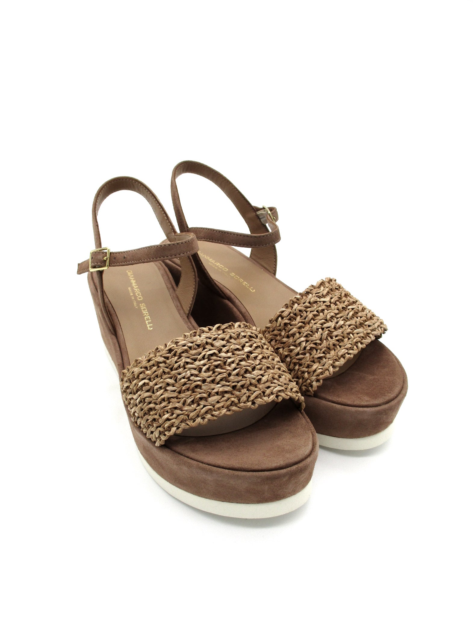 Clarks Elleri Plum: Sandalo Con Zeppa In Pelle Oliva – Donna - Modello 26171441