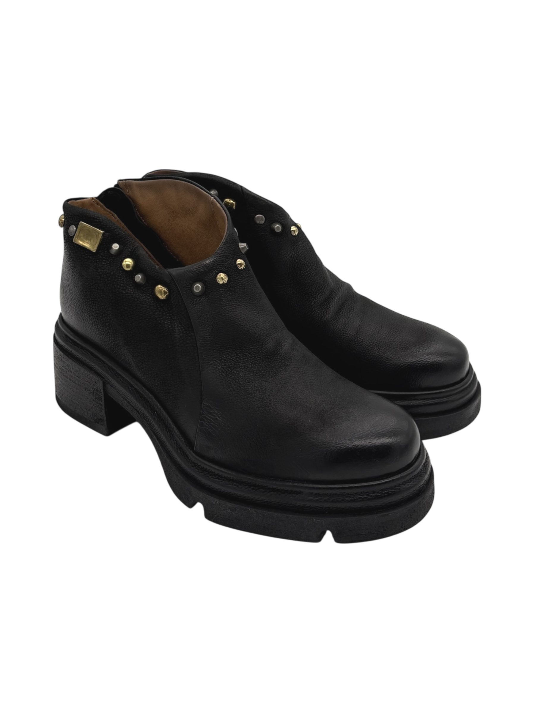 Scarpa pelle donna AS98 Nero - A89233 -