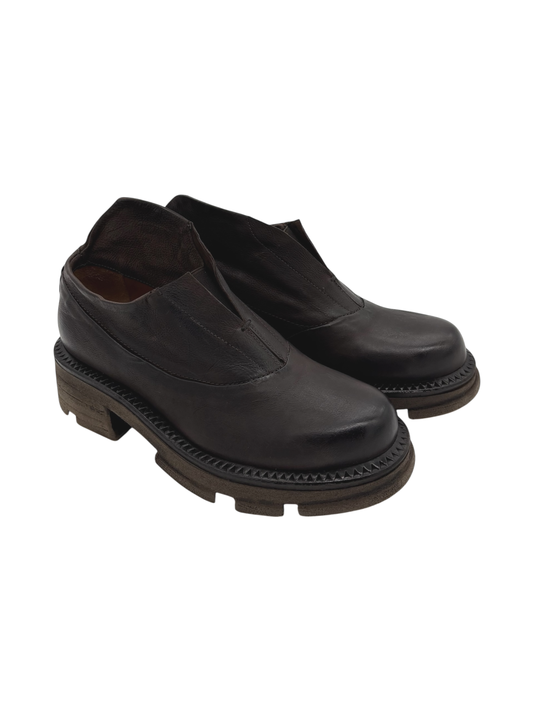 Scarpa pelle donna AS98 Ebano - A94131 -