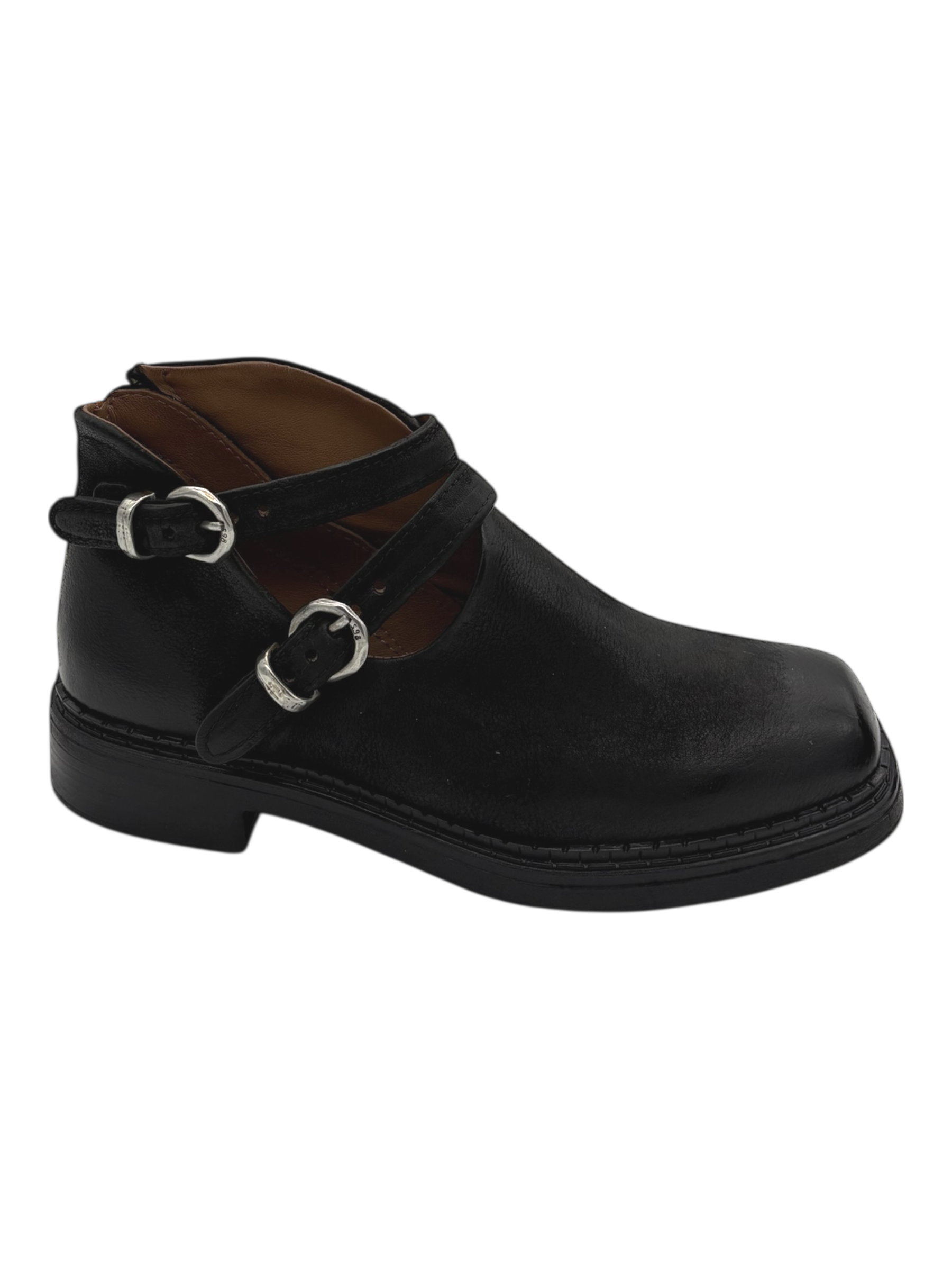 Scarpa pelle donna AS98 Nero - C15104 -