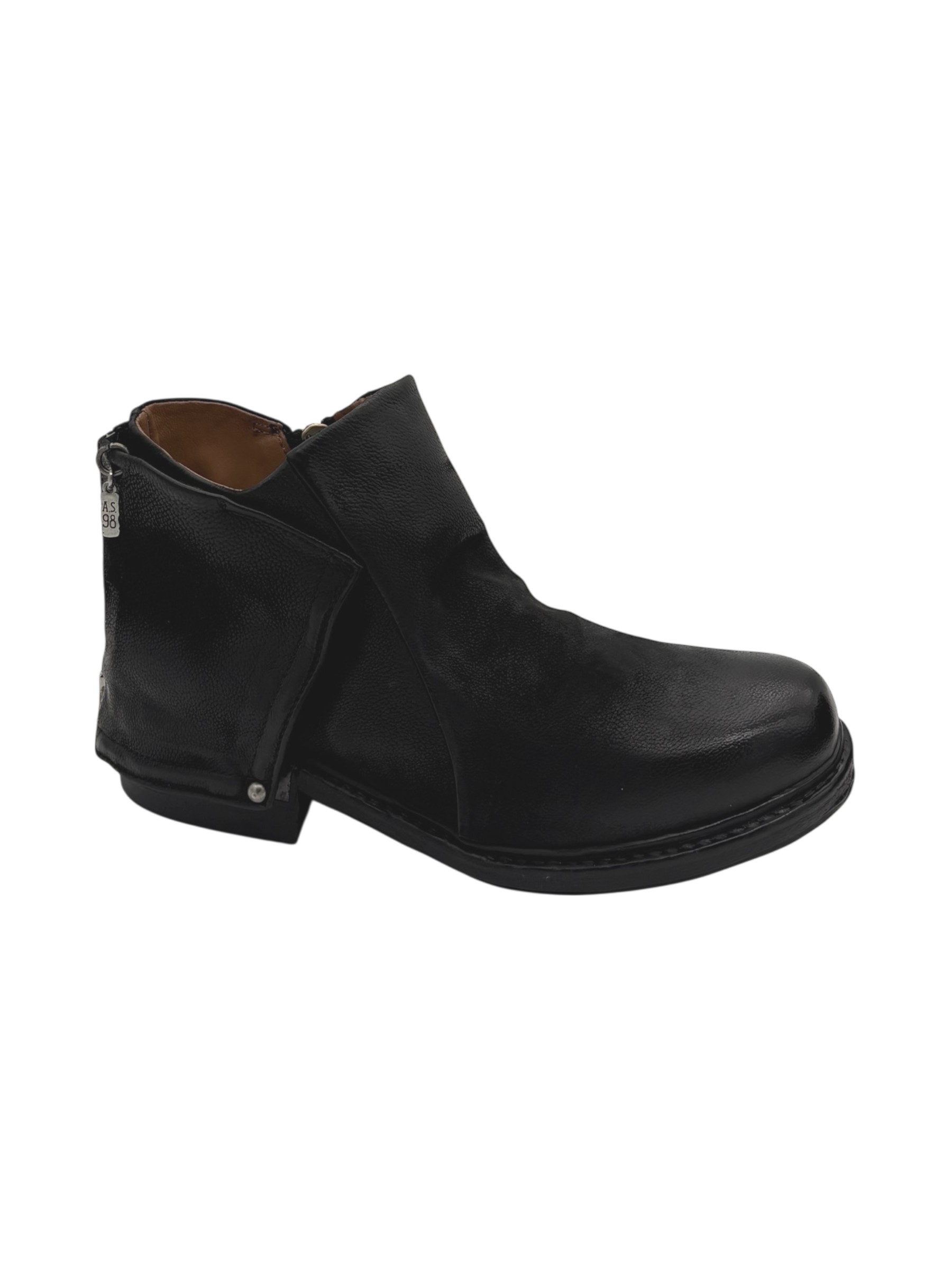 Scarpa pelle donna AS98 Nero - B80232 -